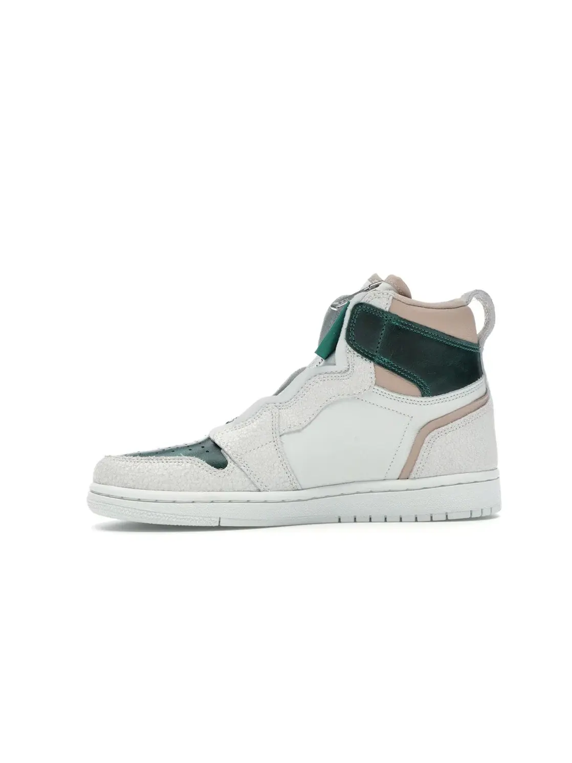 Женские кроссовки с высоким берцем Jordan 1 Retro High Zip Jordan — изображение 3 из 4, зеленый-бежевый