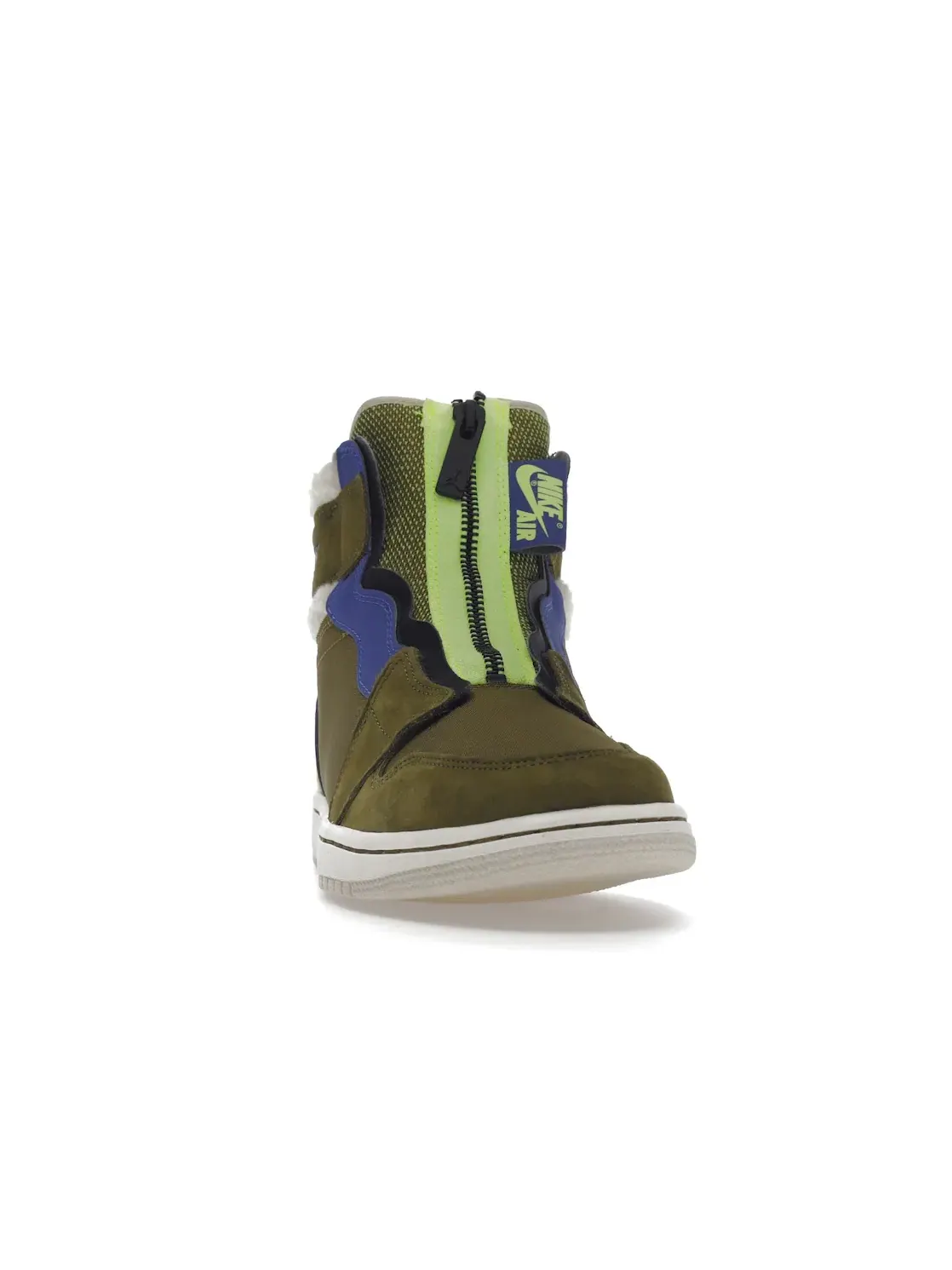 Женские кроссовки Lifestyle с молнией Jordan 1 Retro High Zip Jordan — изображение 2 из 4, оливковый/черный