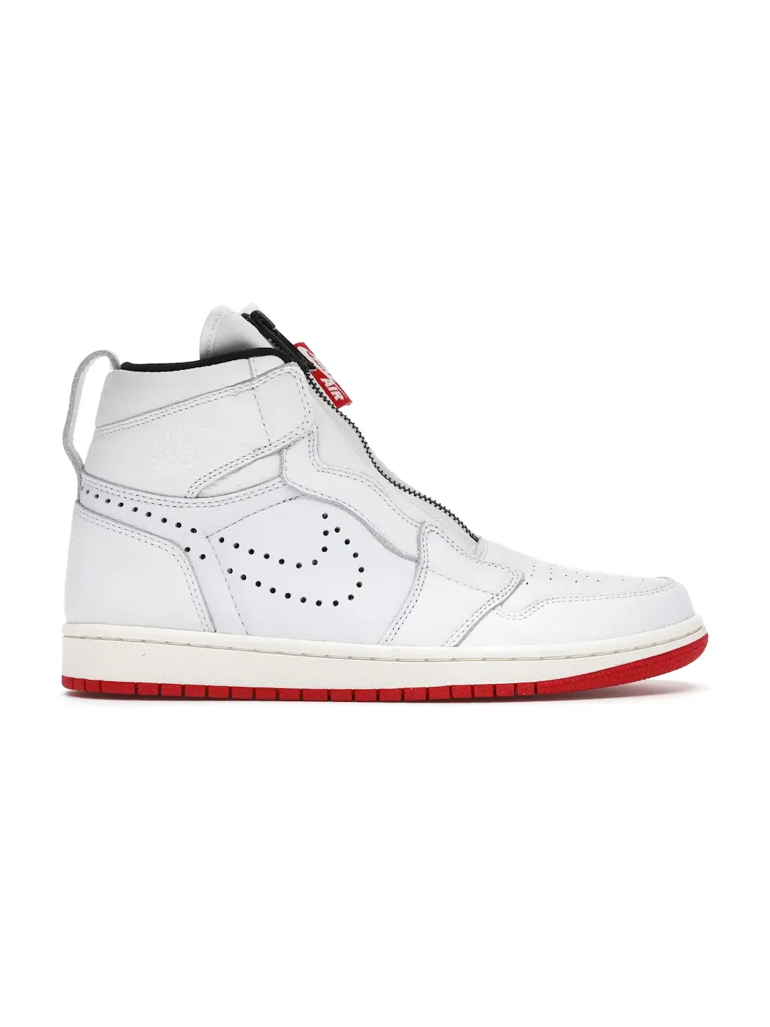 Мужские кроссовки на молнии Jordan 1 Retro High Zip Jordan — изображение 1 из 4, белый/черный--красный
