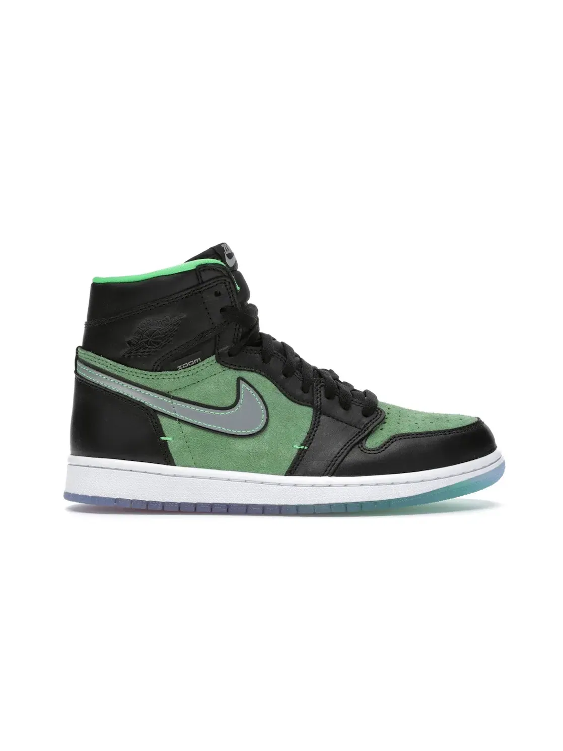 Мужские кроссовки с технологией Zoom Air Jordan 1 Retro High Jordan — изображение 1 из 4, черный/черный---зеленый