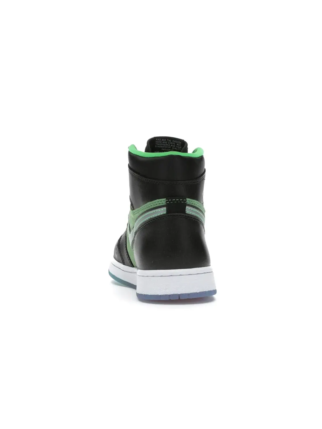 Мужские кроссовки с технологией Zoom Air Jordan 1 Retro High Jordan — изображение 4 из 4, черный/черный---зеленый