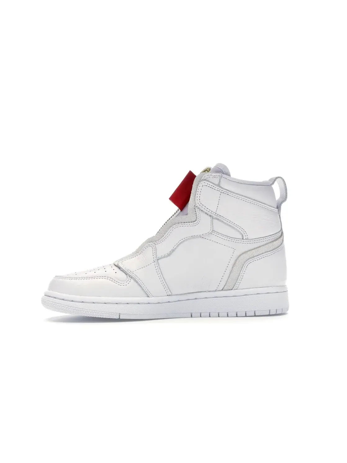 Женские кроссовки с зиппером Jordan 1 Retro High Zip Jordan — изображение 3 из 4, белый/белый-красный