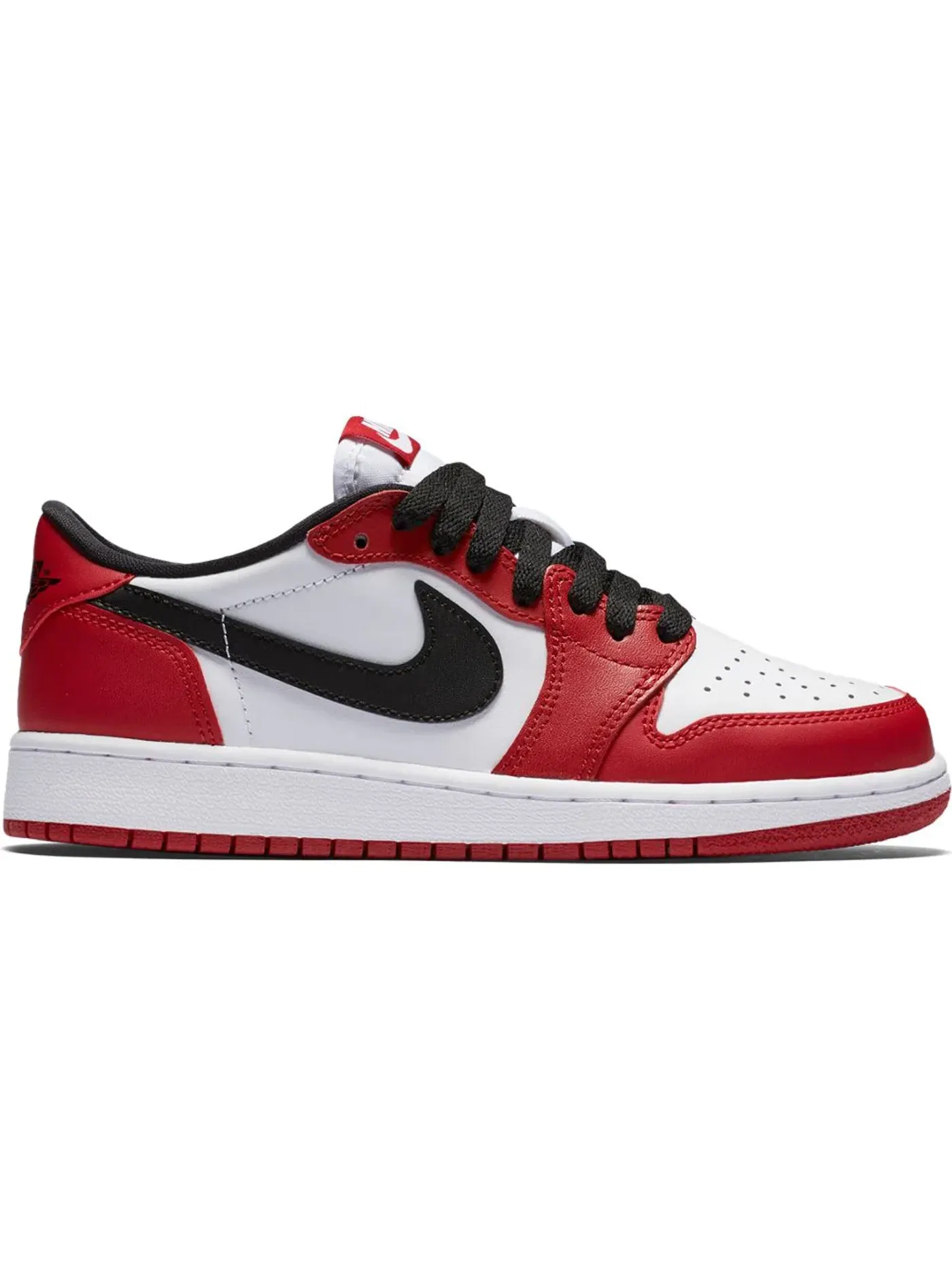 Детские кроссовки Lifestyle с низким верхом Jordan 1 Retro Low Jordan — изображение 1 из 1, красный/черный-белый
