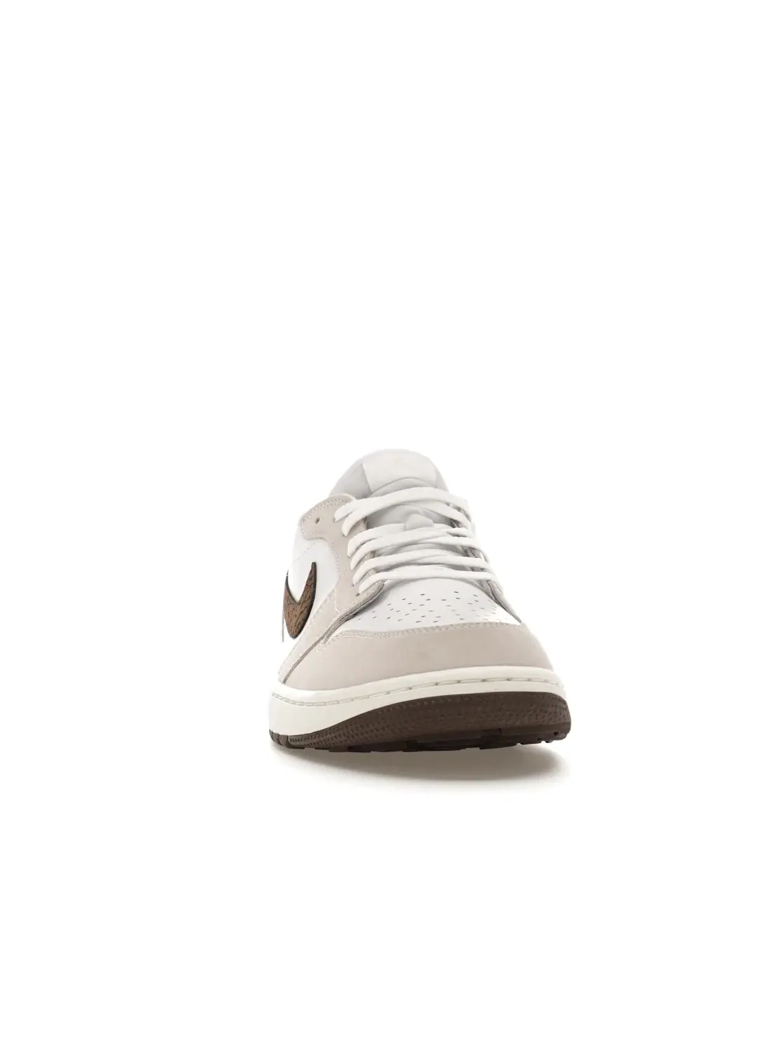 Мужские гольф-кроссовки с принтом Jordan 1 Retro Low Golf — изображение 2 из 4, белый//коричневый