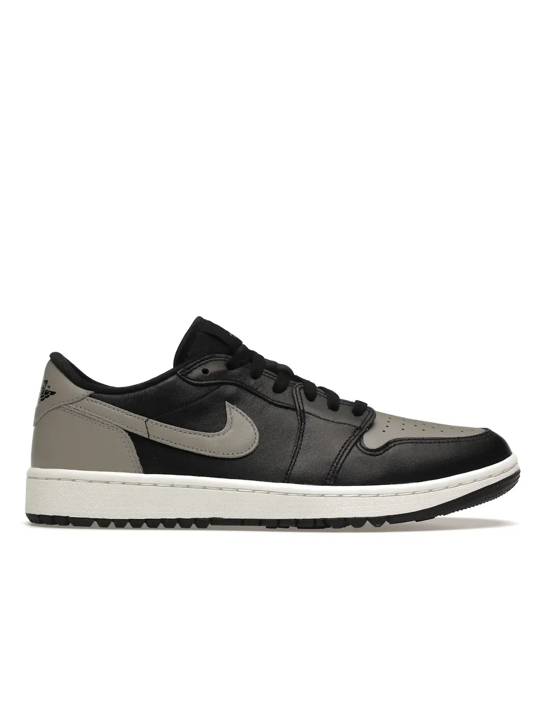 Мужские кроссовки для гольфа с кожаным верхом Jordan 1 Retro Low Golf Jordan — изображение 1 из 4, черный/серый
