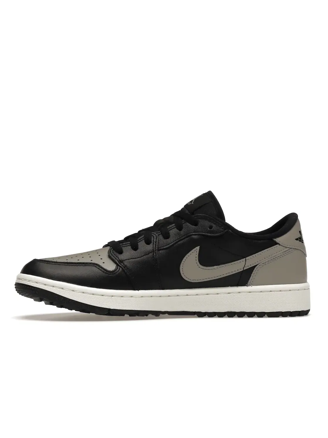 Мужские кроссовки для гольфа с кожаным верхом Jordan 1 Retro Low Golf Jordan — изображение 3 из 4, черный/серый