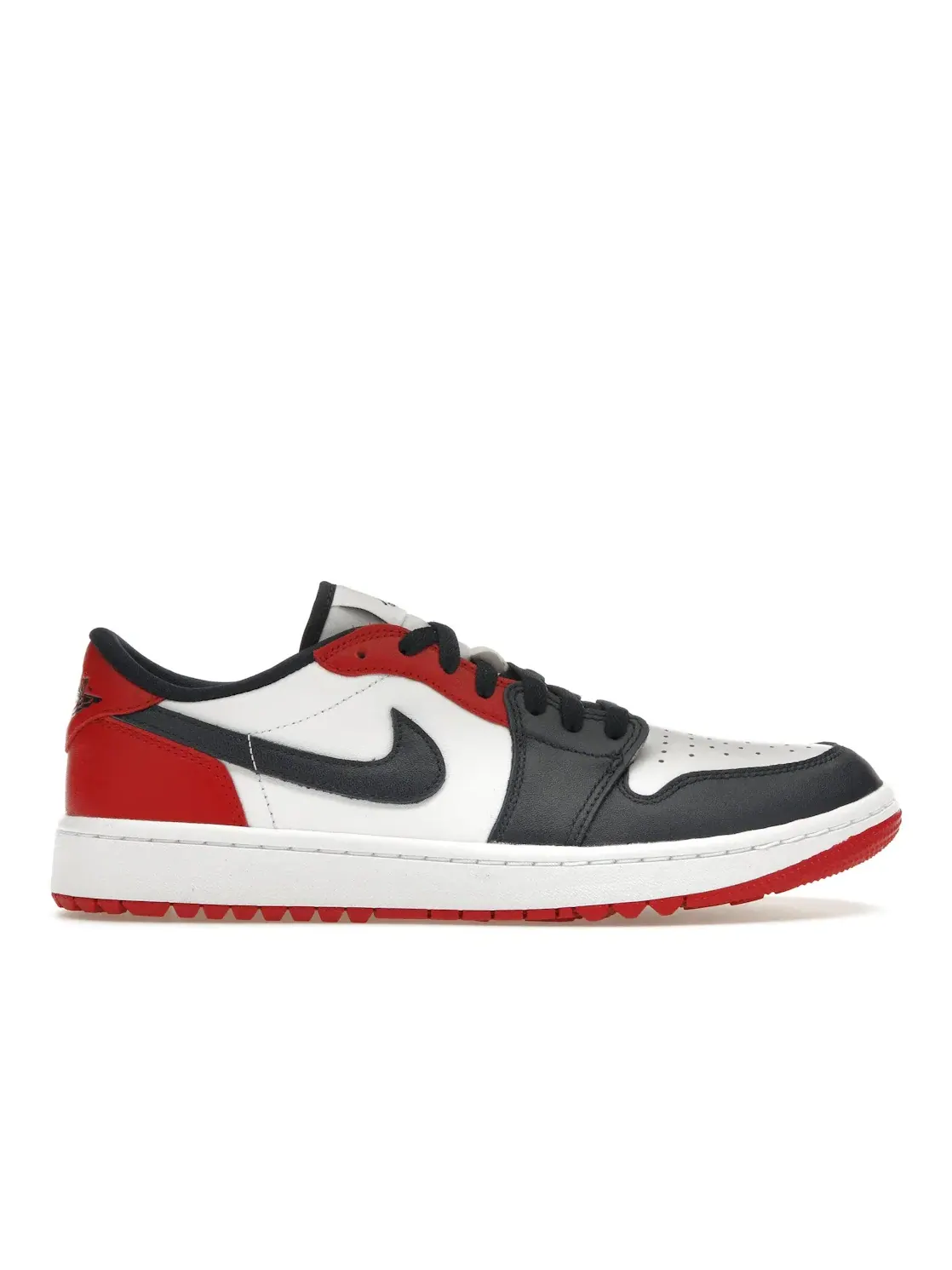 Мужские кроссовки для гольфа с водонепроницаемым дизайном Jordan 1 Retro Low Golf Jordan — изображение 1 из 4, белый//красный
