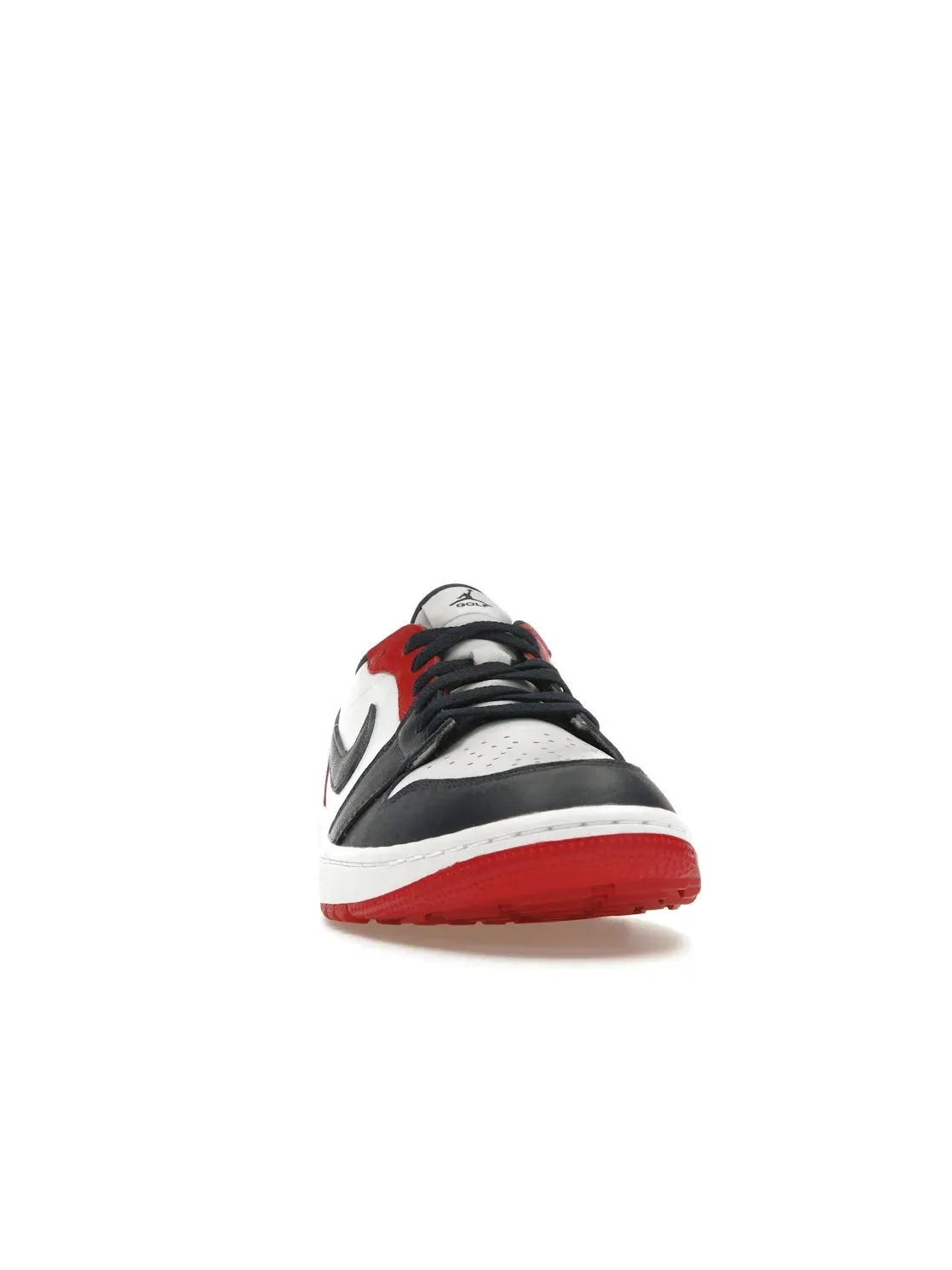 Мужские кроссовки для гольфа с водонепроницаемым дизайном Jordan 1 Retro Low Golf Jordan — изображение 2 из 4, белый//красный