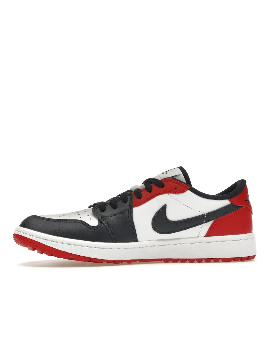 Мужские кроссовки для гольфа с водонепроницаемым дизайном Jordan 1 Retro Low Golf Jordan — изображение 3 из 4, белый//красный
