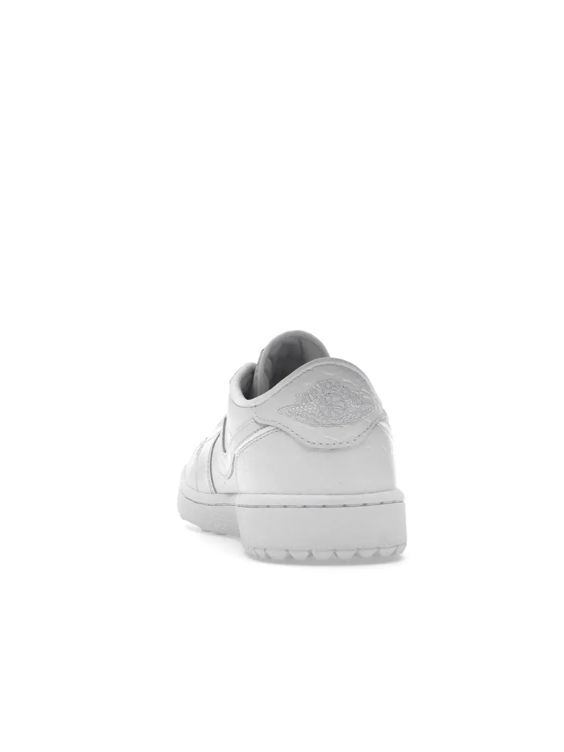 Мужские кроссовки для гольфа кожаные Jordan 1 Retro Low Golf White Croc — изображение 4 из 4, белый/белый/платиновый