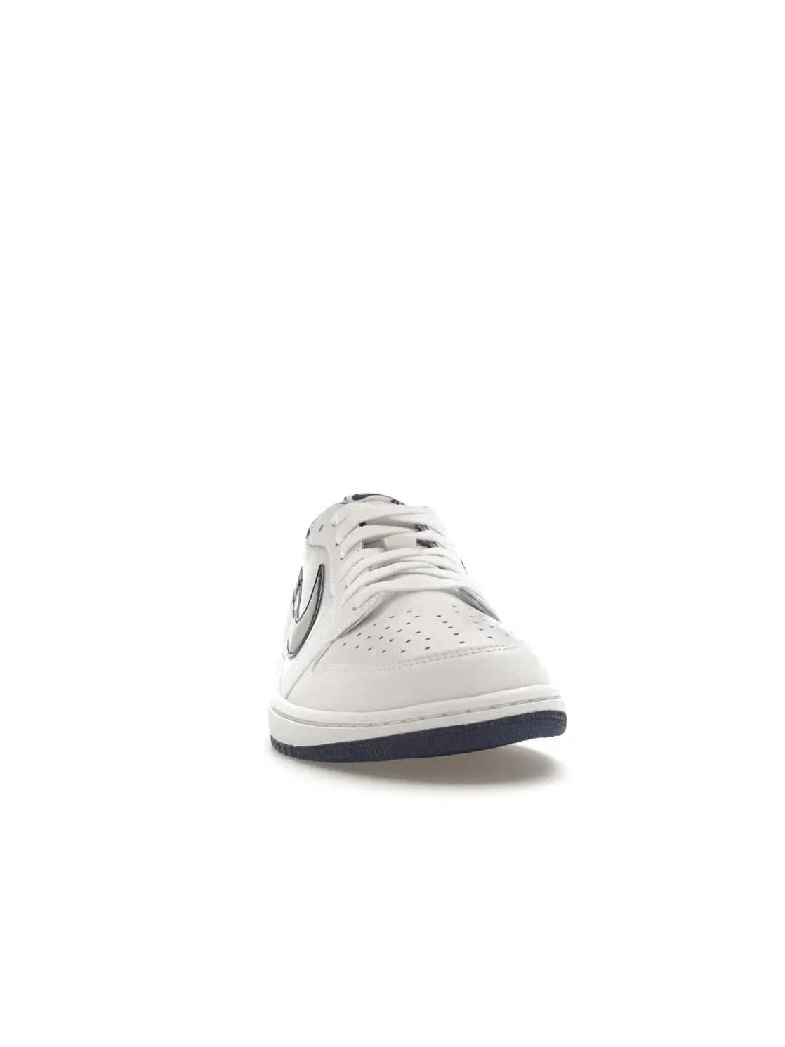 Мужские кроссовки с металлическим отливом Jordan 1 Retro Low Jordan — изображение 2 из 4, белый/темно-синий