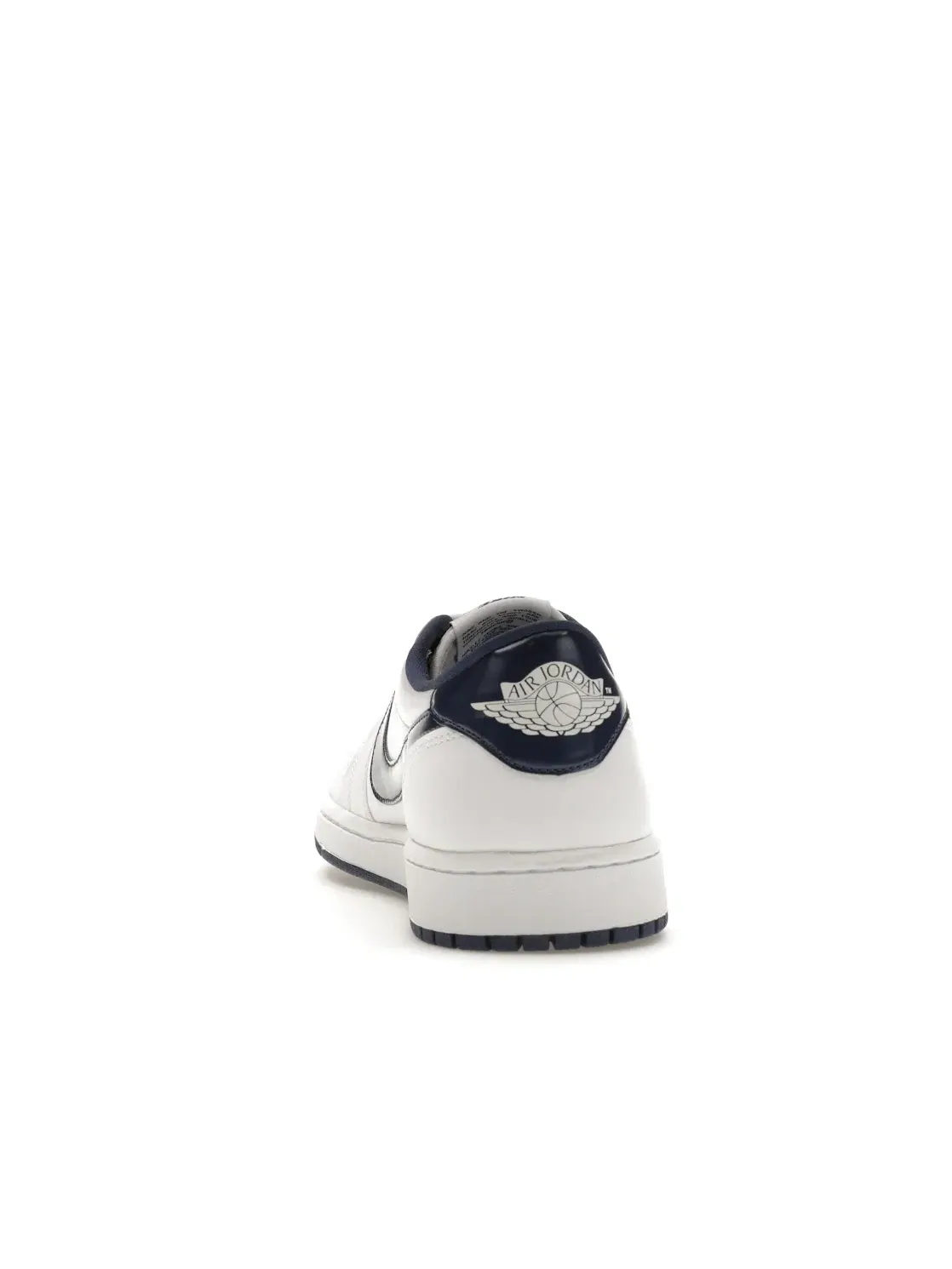 Мужские кроссовки с металлическим отливом Jordan 1 Retro Low Jordan — изображение 4 из 4, белый/темно-синий