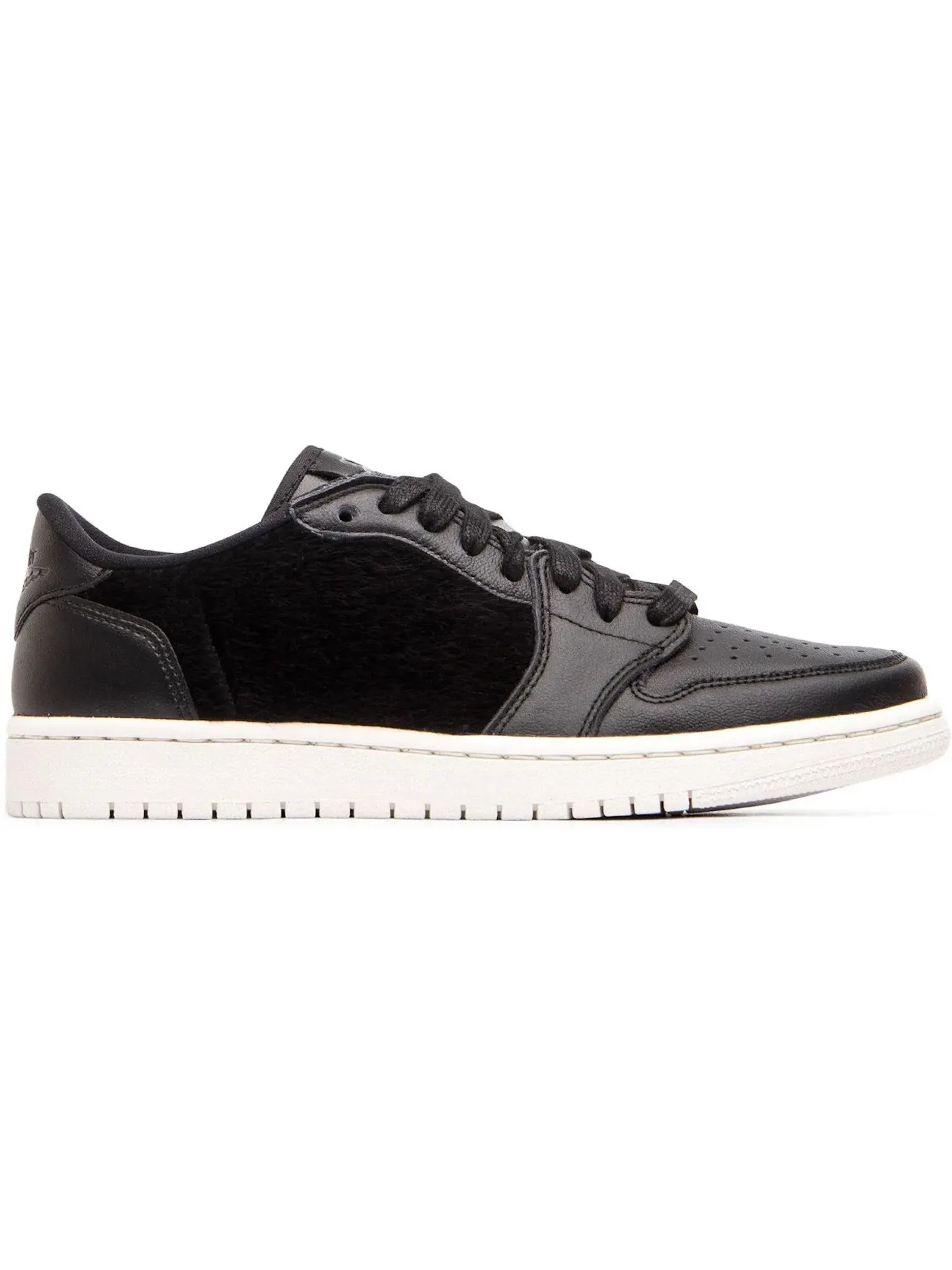 Женские кроссовки Lifestyle с пони-волокном Jordan 1 Retro Low NS Jordan — изображение 1 из 1, черный/черный