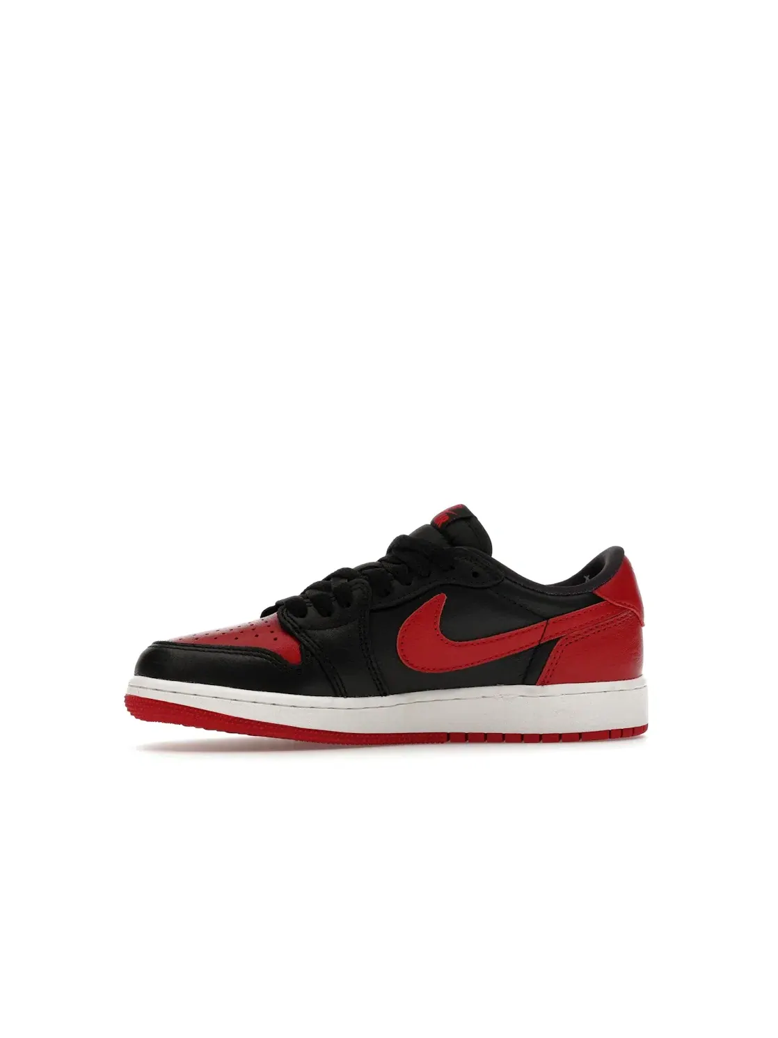 Детские кроссовки Lifestyle с высоким голенищем Jordan 1 Retro Low OG Banned — изображение 3 из 4, черный/красный