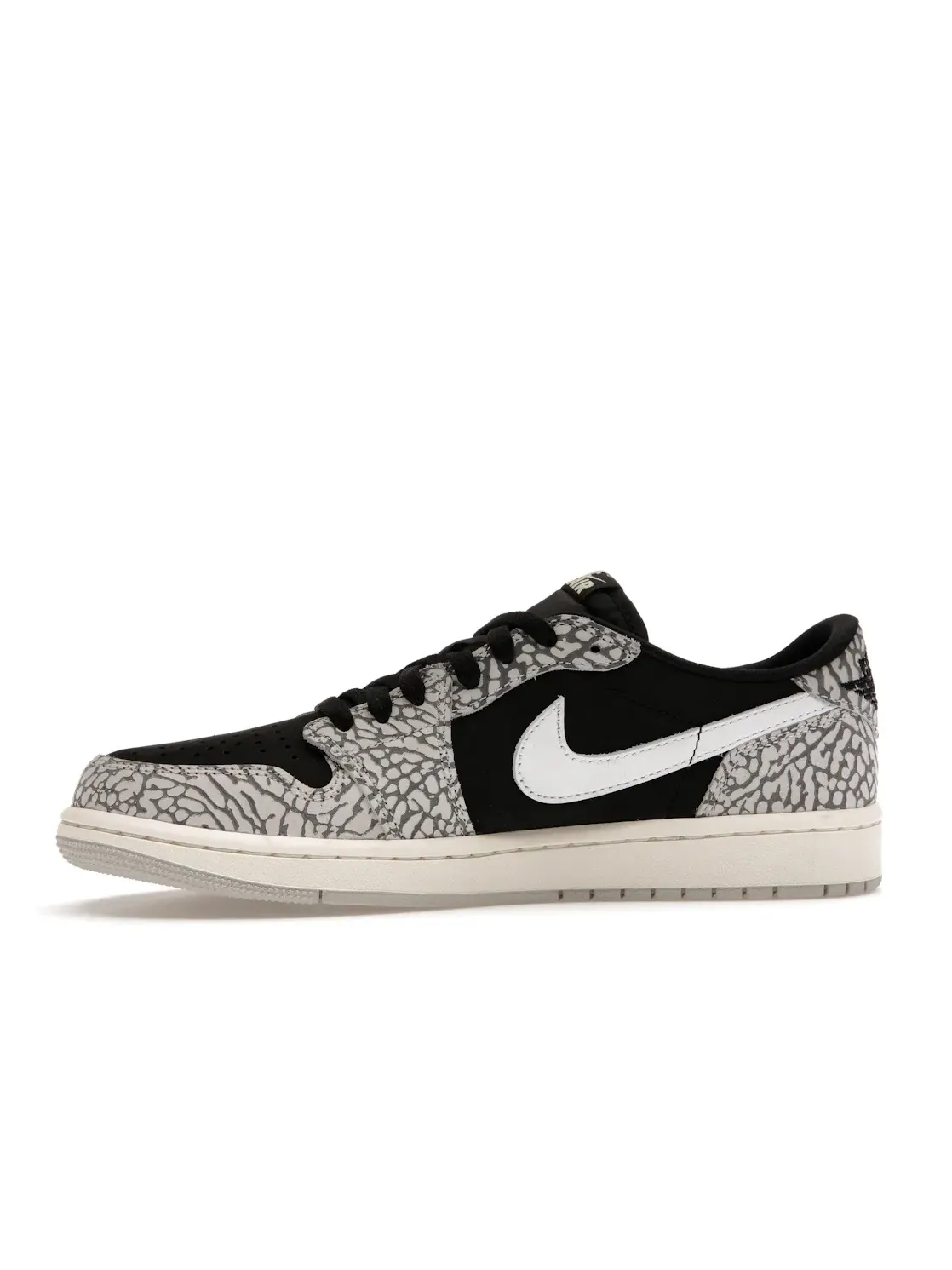 Мужские кроссовки с принтом Jordan 1 Retro Low OG Jordan — изображение 3 из 4, черный//серый/белый