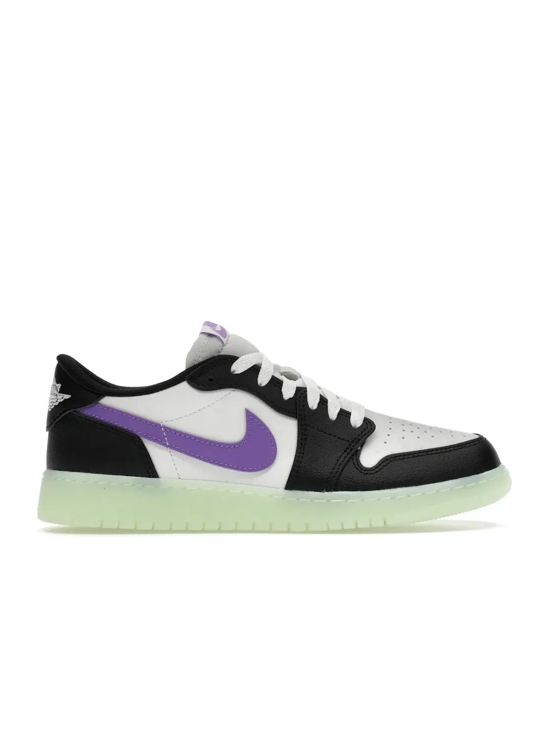 Детские кроссовки Lifestyle с высоким контрастом Jordan 1 Retro Low OG Jordan — изображение 1 из 4, черный/черный
