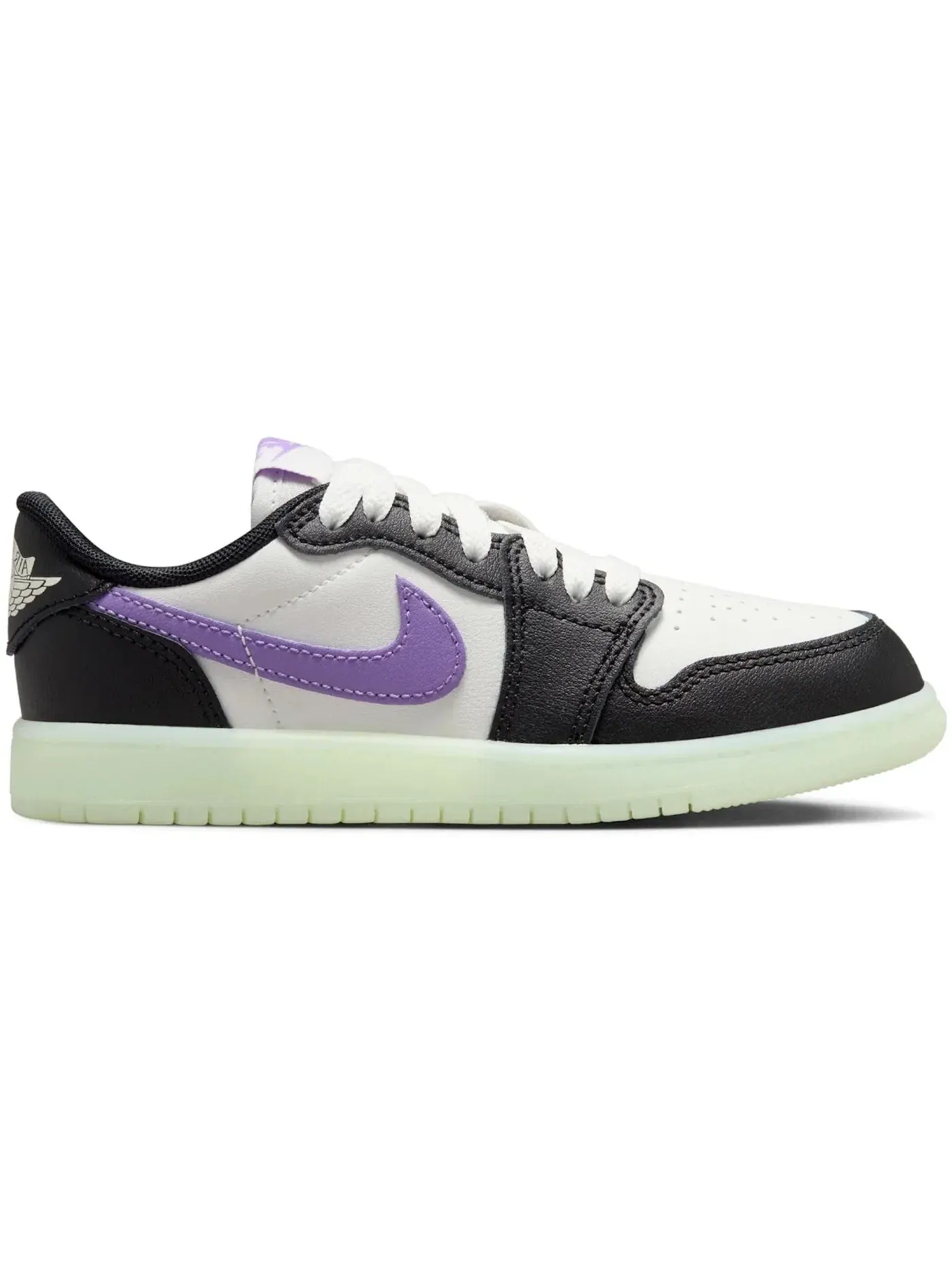 Детские кроссовки с низким верхом Jordan 1 Retro Low OG Black Raspberry — изображение 1 из 1, черный/черный