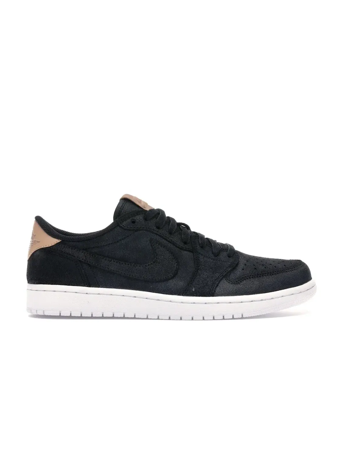 Мужские кроссовки Lifestyle с состаренной кожей Jordan 1 Retro Low OG Jordan — изображение 1 из 4, черный/бежевый-белый