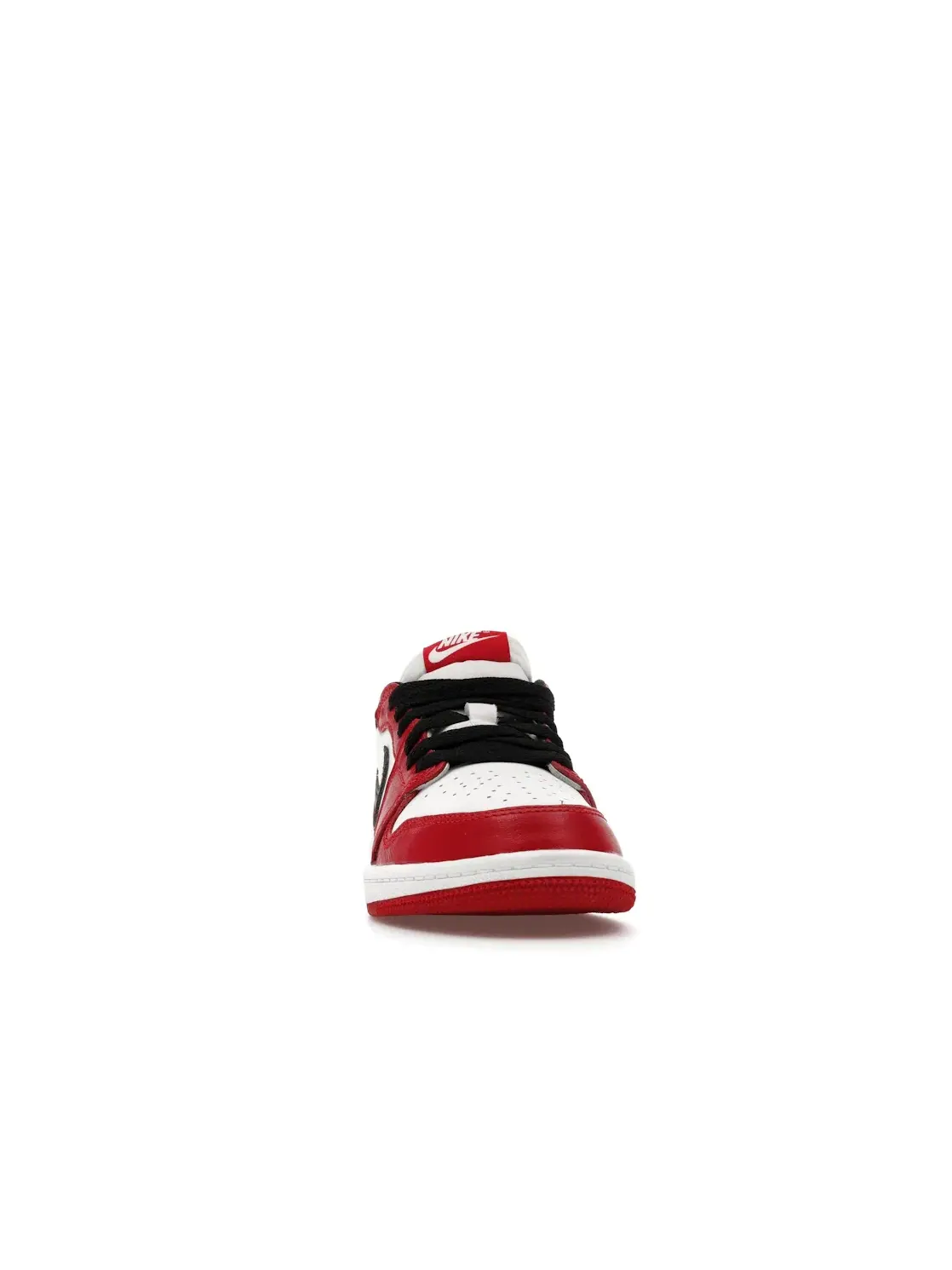 Детские кроссовки Lifestyle Chicago с принтом Jordan 1 Retro Low OG Jordan — изображение 2 из 4, красный черный белый