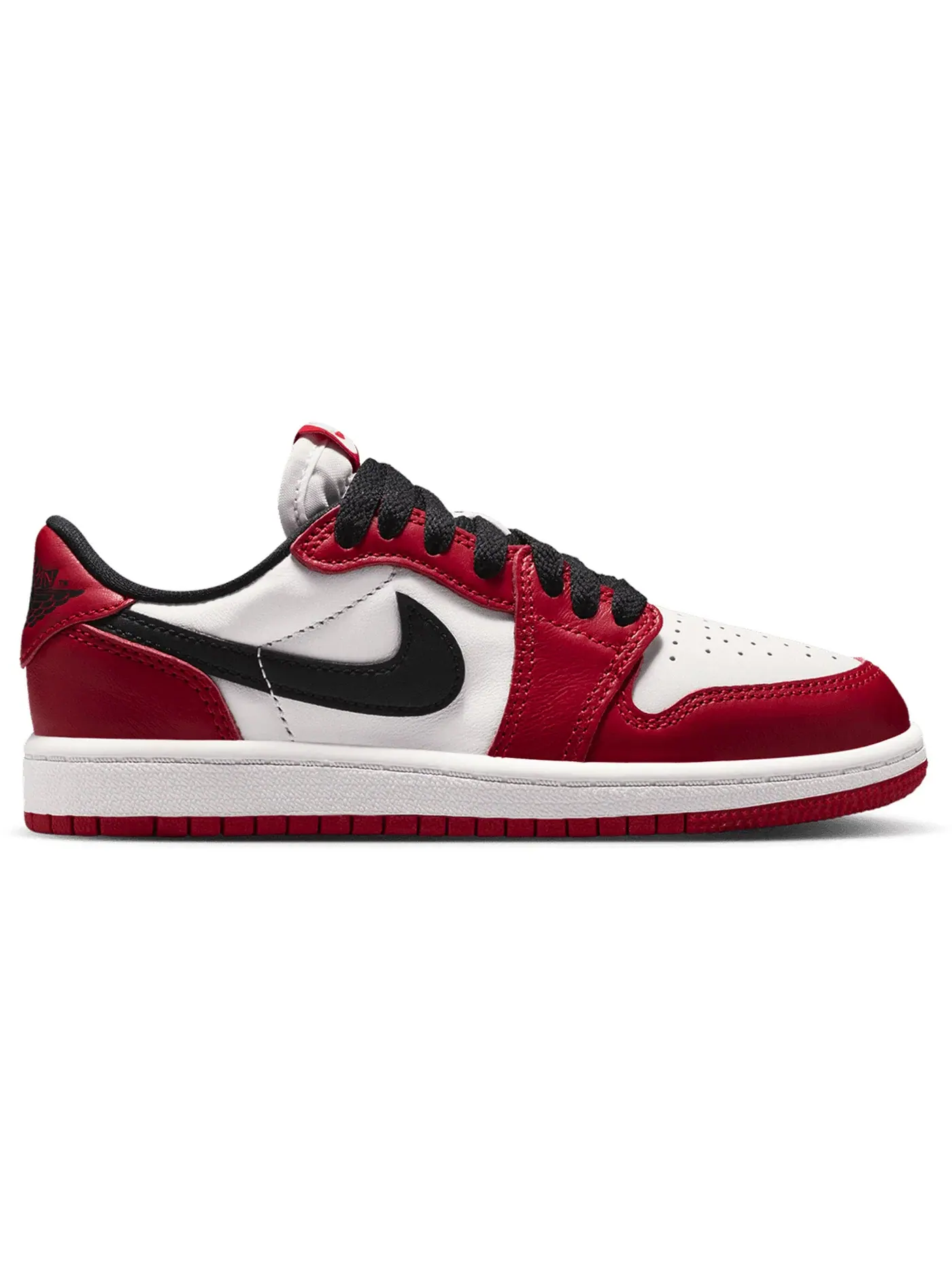 Детские кроссовки Lifestyle с принтом Jordan 1 Retro Low OG Jordan — изображение 1 из 1, красный/черный/белый