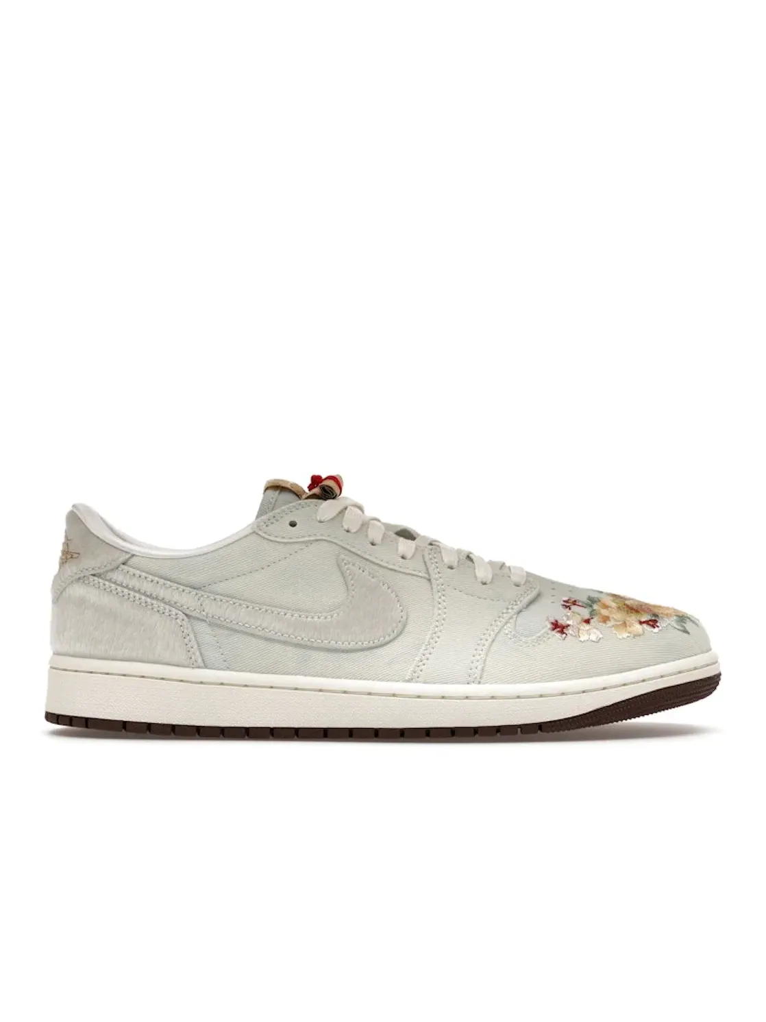 Мужские кроссовки с замшевыми вставками Jordan 1 Retro Low OG Jordan — изображение 1 из 4, серый светлый
