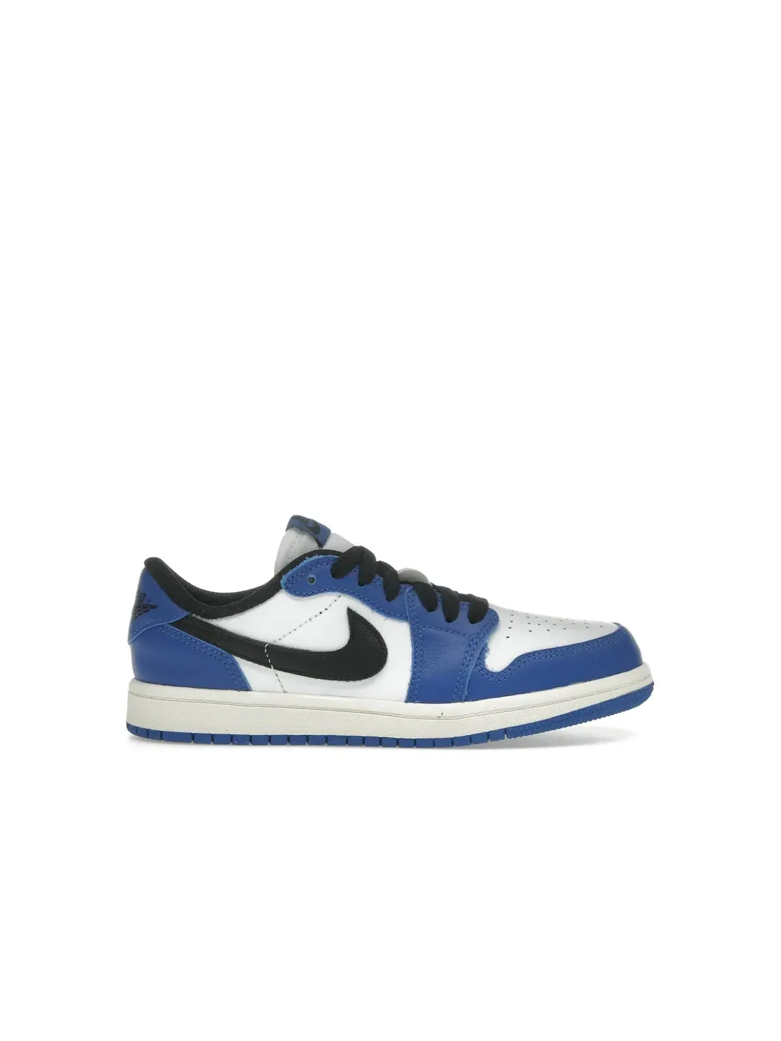 Детские кроссовки Lifestyle с принтом Jordan 1 Retro Low OG Jordan — изображение 1 из 4, белый/черный