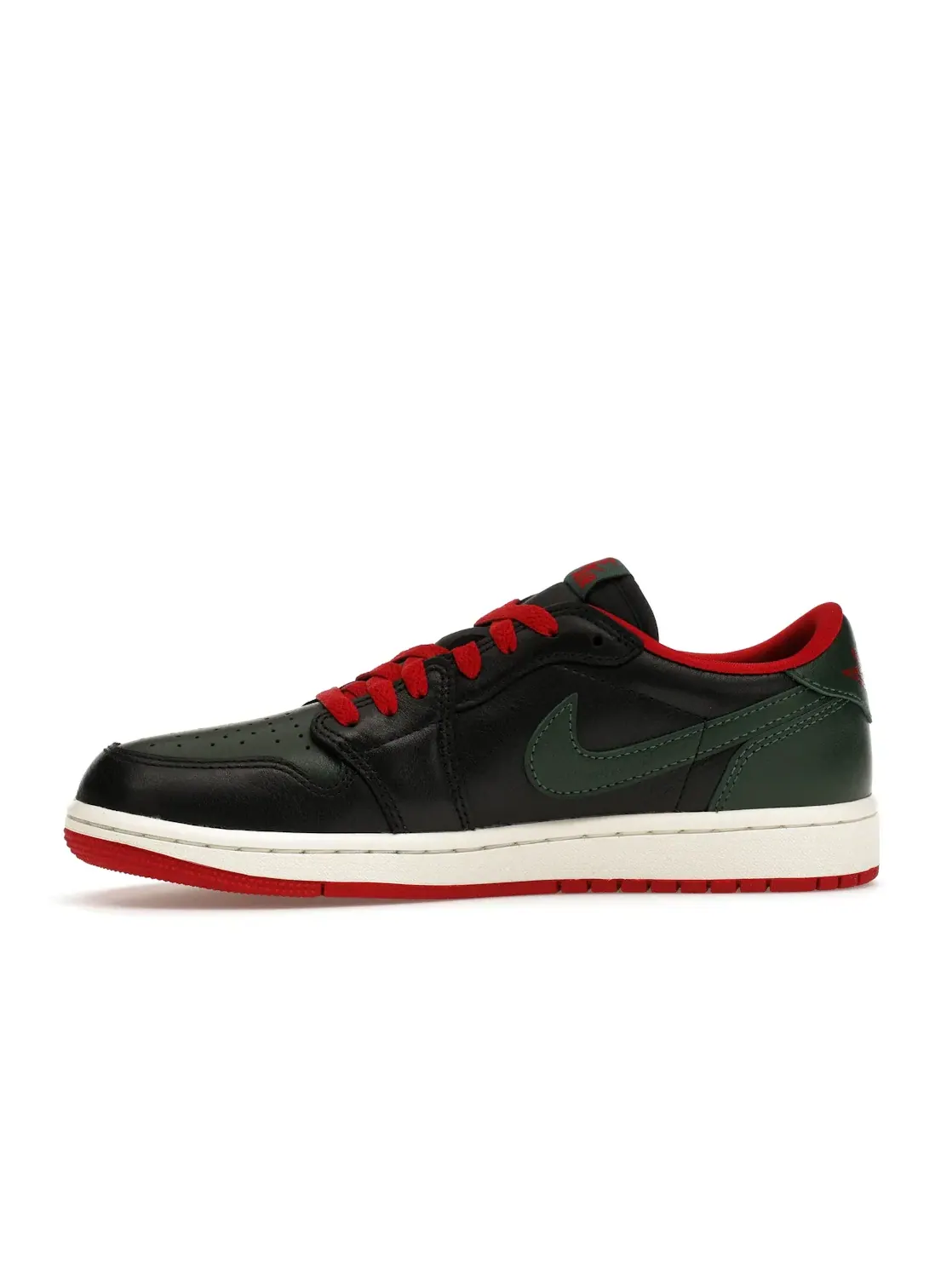 Женские кроссовки Lifestyle с низким верхом Jordan 1 Retro Low OG Jordan — изображение 3 из 4, черный/зеленый/красный