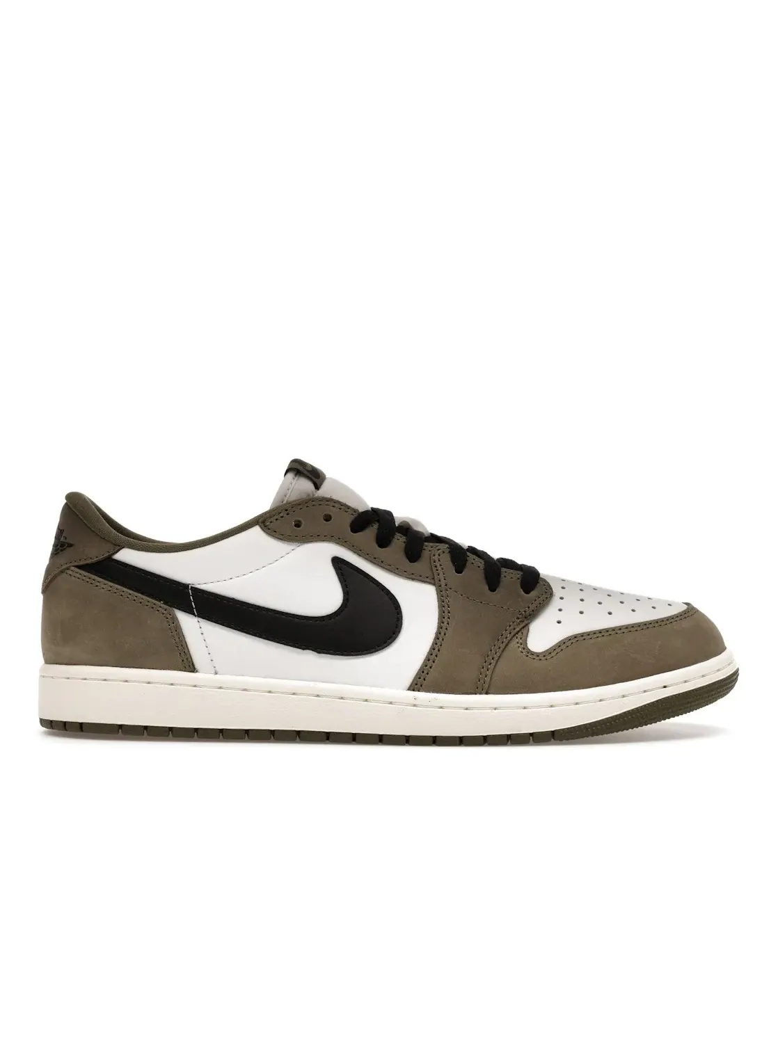 Мужские кроссовки с низким силуэтом Jordan 1 Retro Low OG — изображение 1 из 4, оливковый/белый//черный