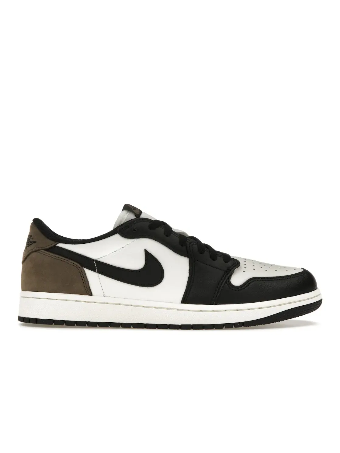 Мужские кроссовки с замшевыми вставками Jordan 1 Retro Low OG Jordan — изображение 1 из 4, белый/черный-темный