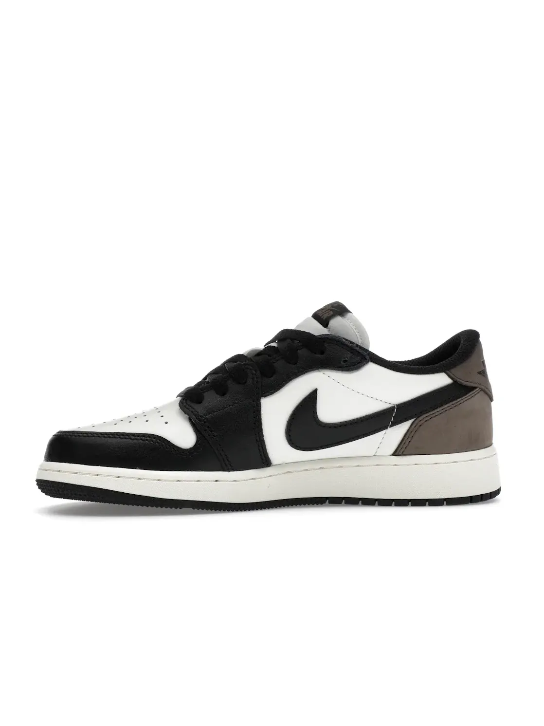 Детские кроссовки lifestyle с низким берцем Jordan 1 Retro Low OG Jordan White/Black-Dark Mocha — изображение 3 из 4
