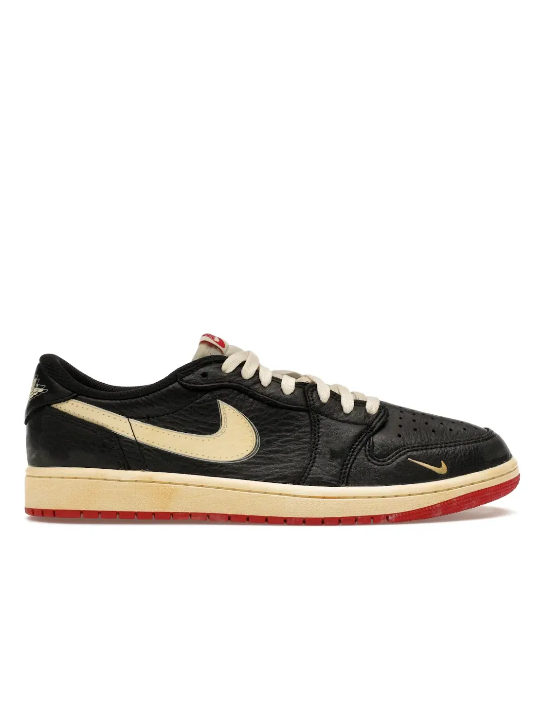 Мужской кед Lifestyle Jordan 1 Retro Low OG Jordan — изображение 1 из 4, черный//красный
