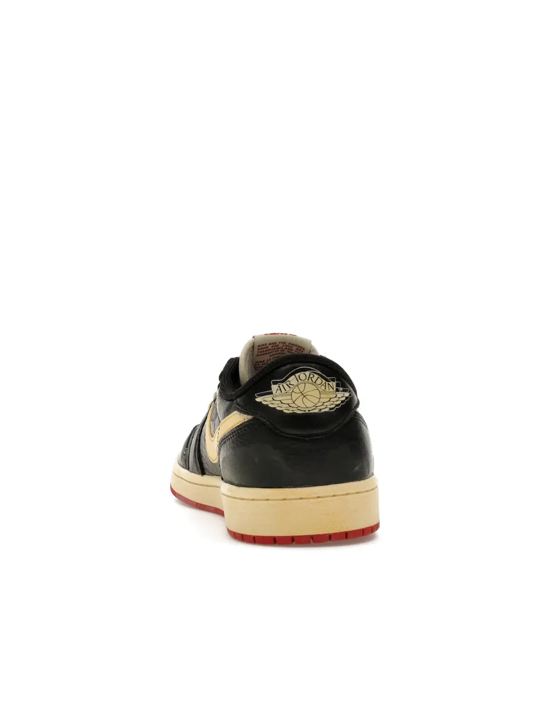 Мужской кед Lifestyle Jordan 1 Retro Low OG Jordan — изображение 4 из 4, черный//красный