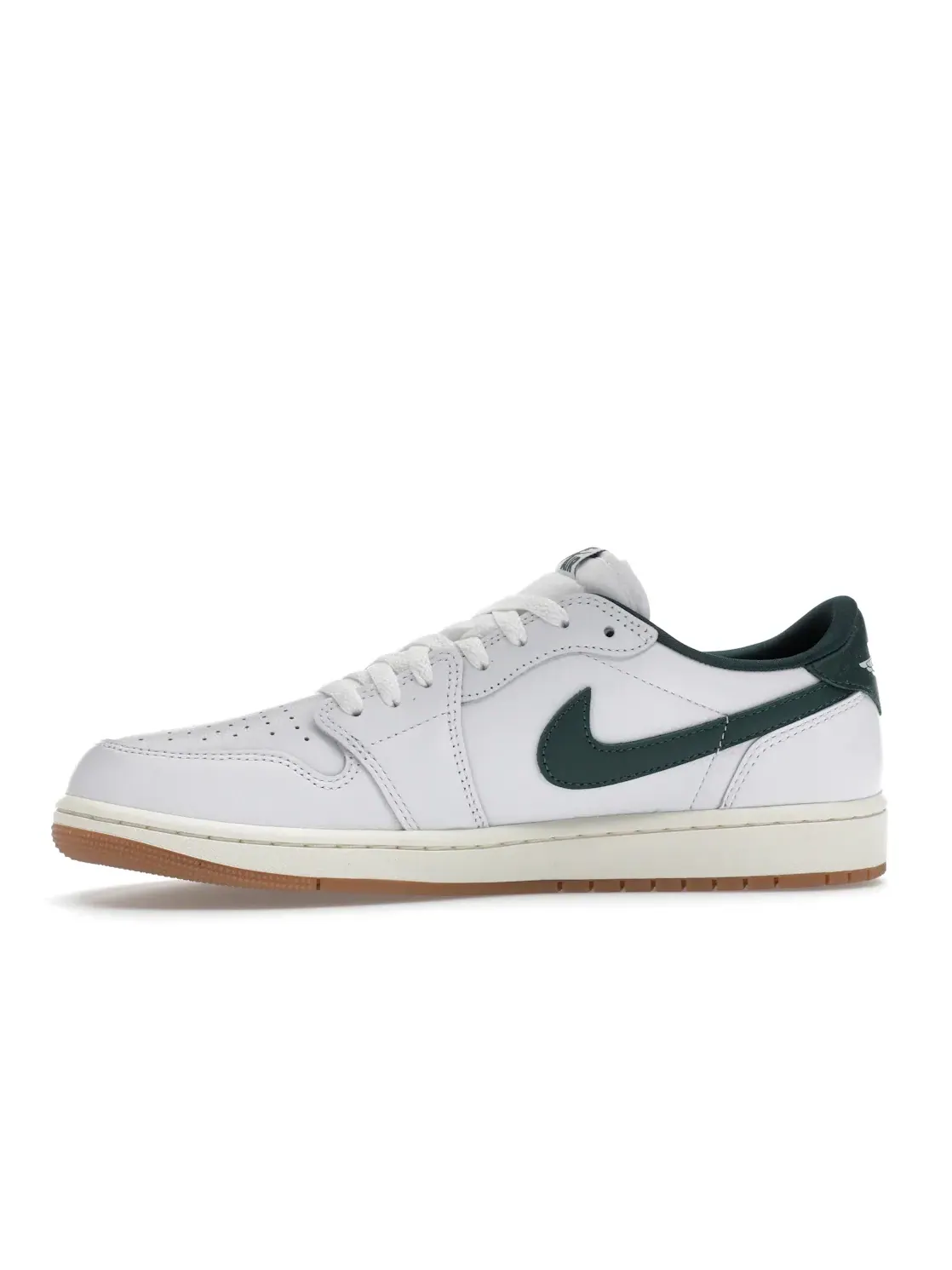Женские кроссовки с состаренным дизайном Jordan 1 Retro Low OG — изображение 3 из 4, белый/зеленый