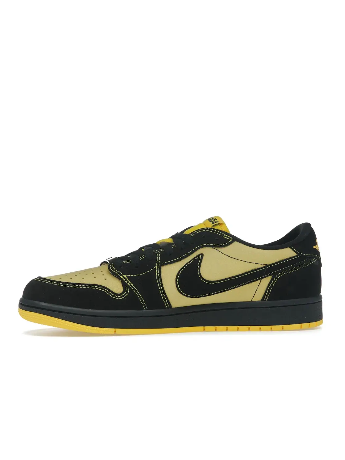 Мужские кроссовки lifestyle с принтом Jordan 1 Retro Low OG Quai 54 Jordan — изображение 3 из 4, черный желтый красный