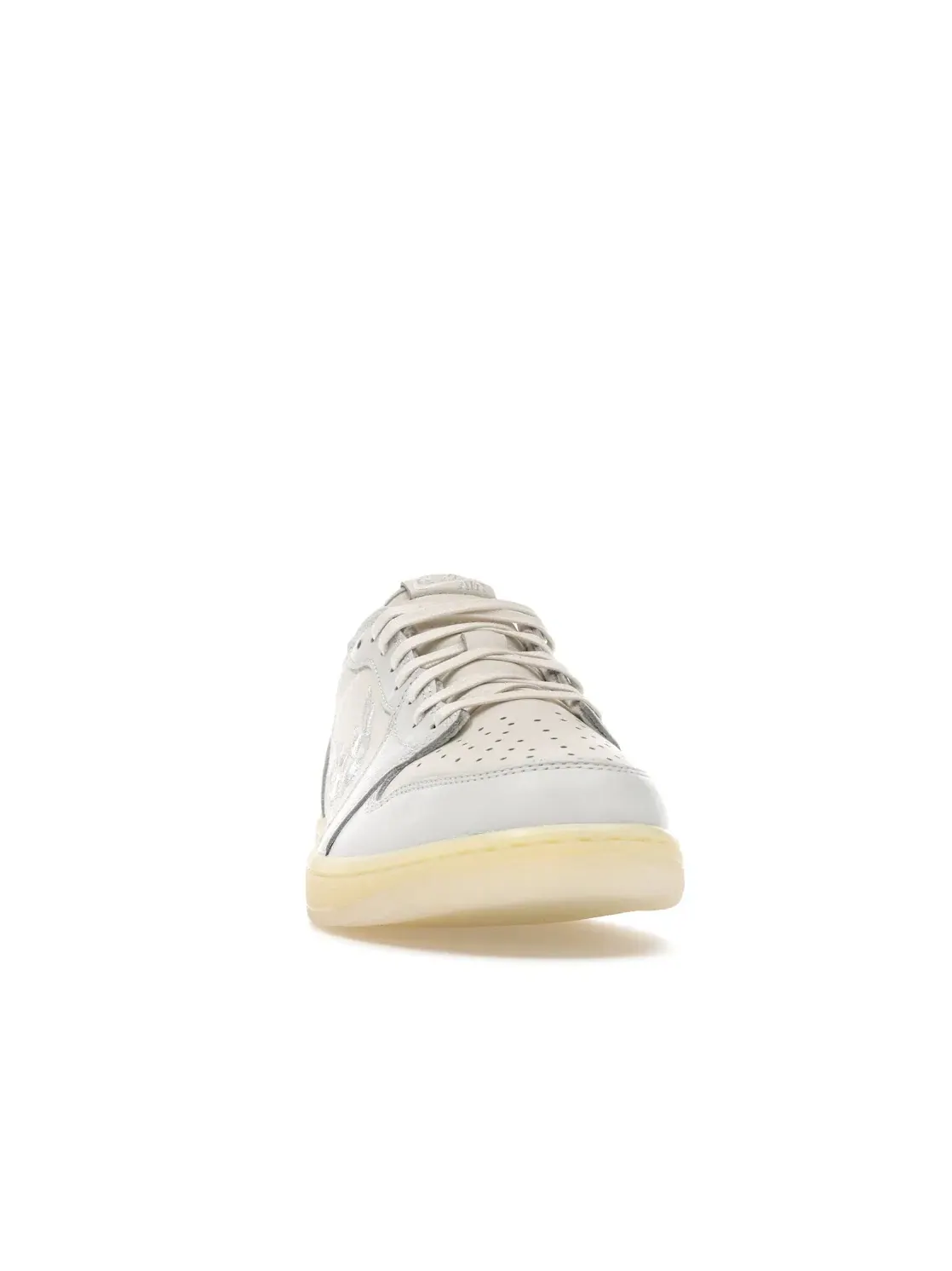 Мужские кроссовки с цветочным акцентом Jordan 1 Retro Low OG Rabbit Floral Swoosh Jordan — изображение 2 из 4, белый