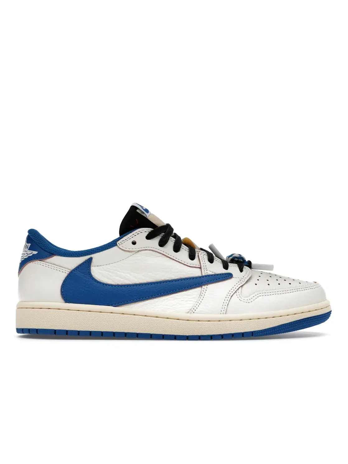 Мужские кроссовки Lifestyle с принтом Jordan 1 Retro Low OG SP Fragment x Travis Scott — изображение 1 из 4, черный//синий