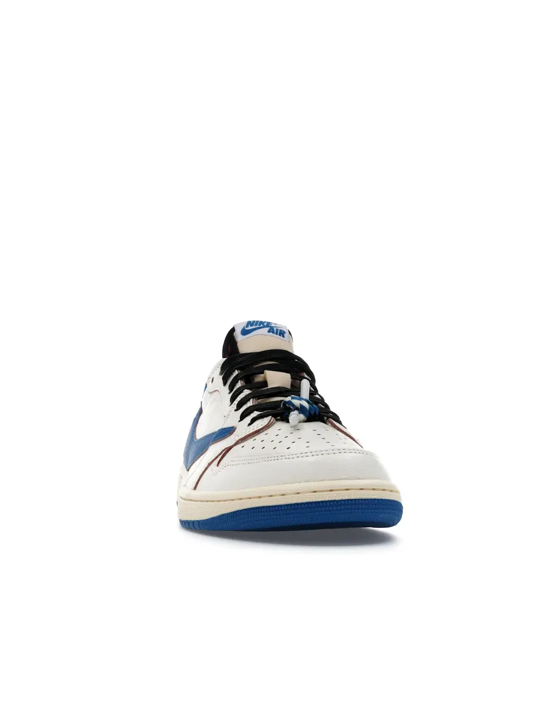 Мужские кроссовки Lifestyle с принтом Jordan 1 Retro Low OG SP Fragment x Travis Scott — изображение 2 из 4, черный//синий