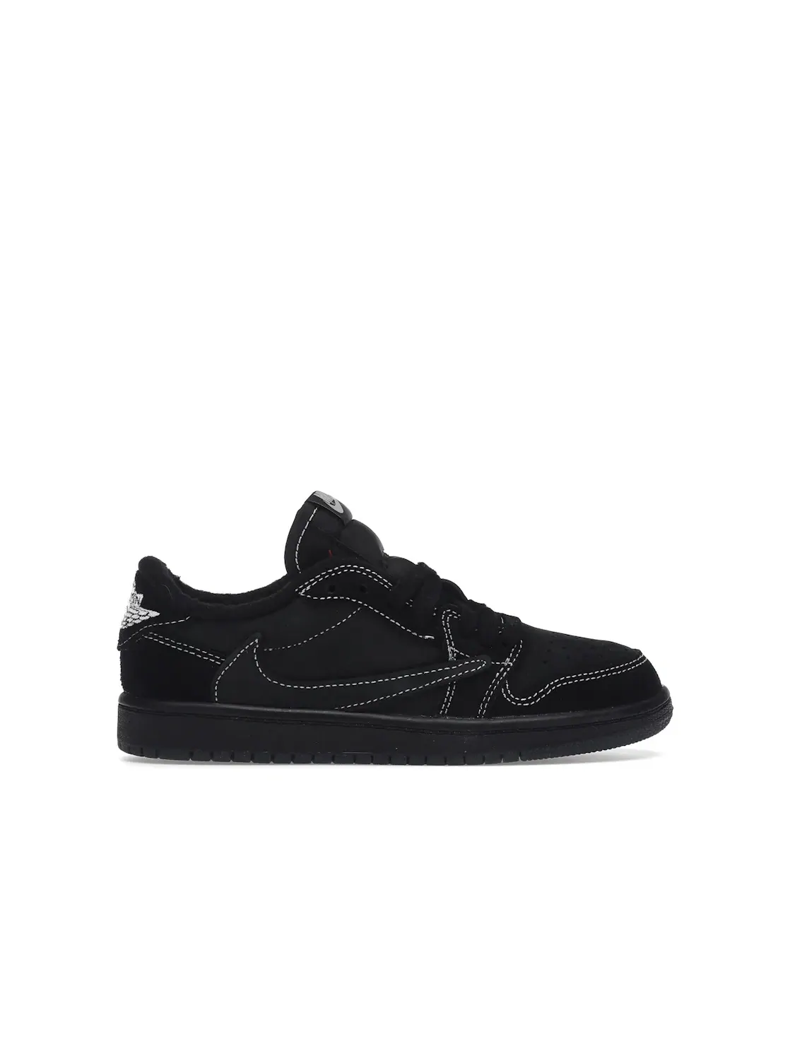 Детские кроссовки lifestyle с принтом Jordan 1 Retro Low OG SP Travis Scott Black Phantom — изображение 1 из 4