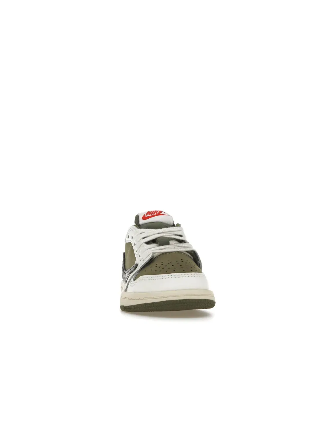 Детские кроссовки с низким силуэтом Jordan 1 Retro Low OG SP Travis Scott Medium Olive — изображение 2 из 4, оливковый/черный