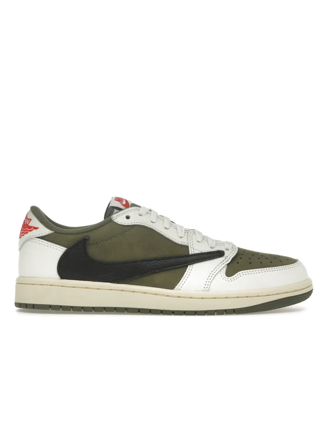 Мужские кроссовки Lifestyle с принтом Jordan 1 Retro Low OG SP Travis Scott Medium Olive — изображение 1 из 4