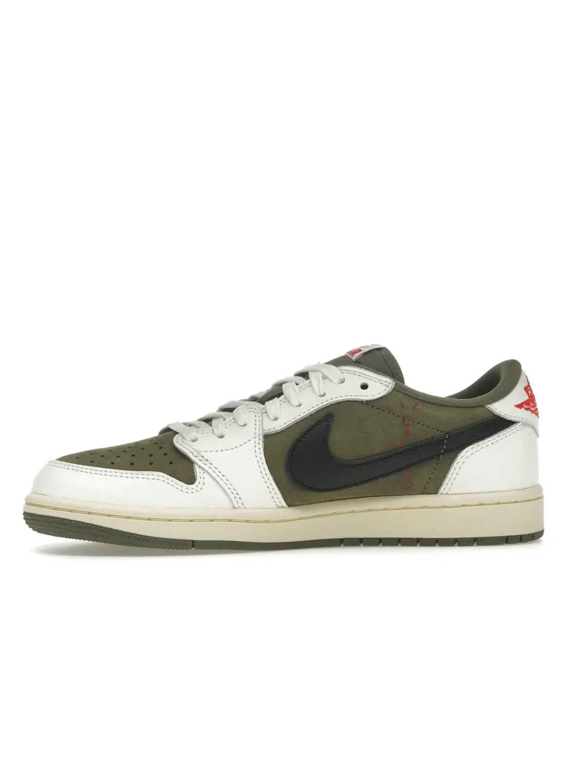 Мужские кроссовки Lifestyle с принтом Jordan 1 Retro Low OG SP Travis Scott Medium Olive — изображение 3 из 4