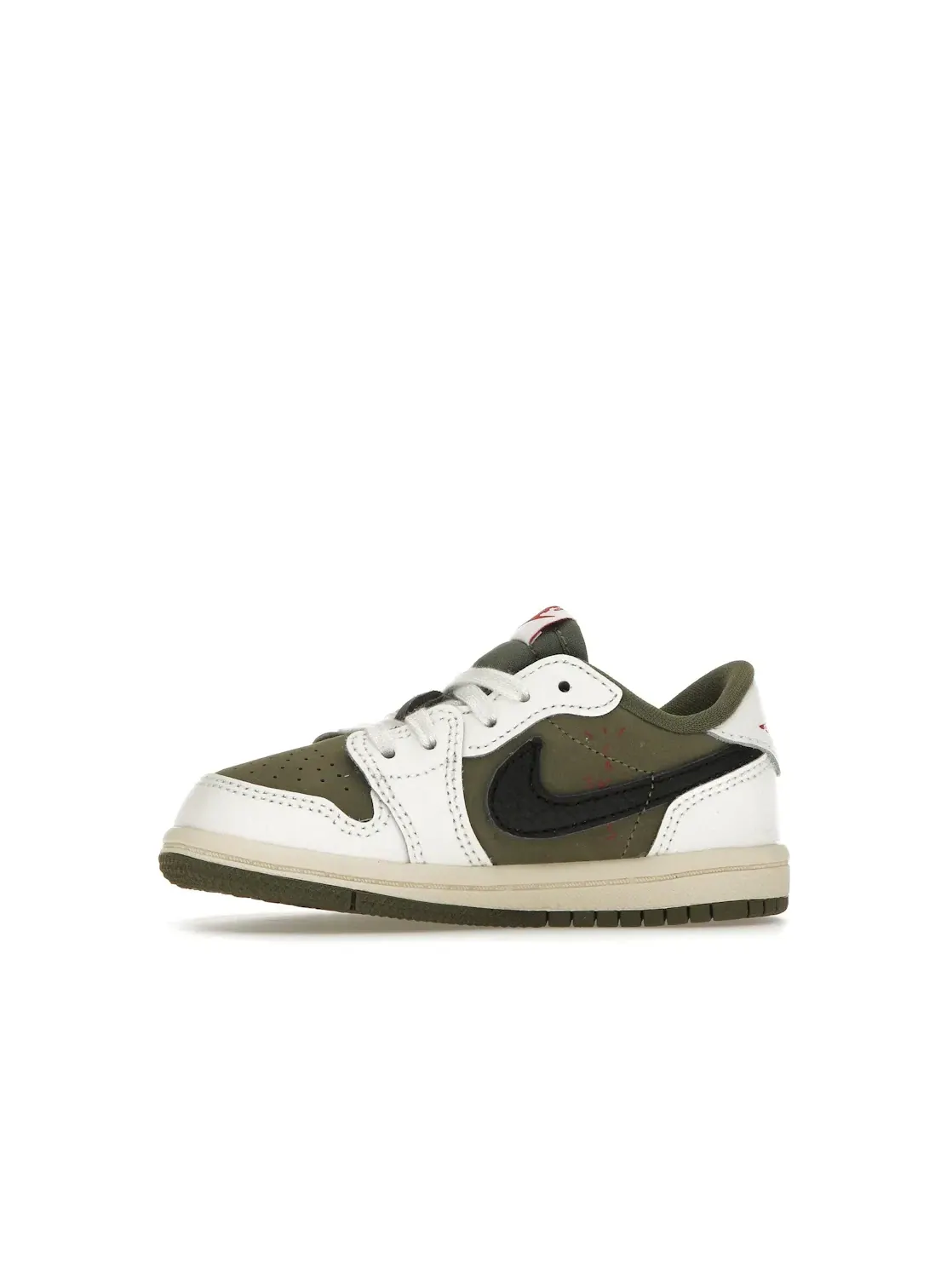 Детские кроссовки lifestyle с принтом Jordan 1 Retro Low OG SP Travis Scott — изображение 3 из 4, оливковый/черный