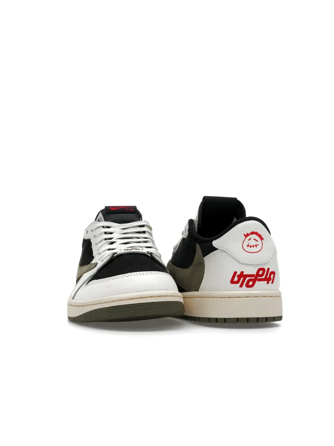 Женские кроссовки Lifestyle с принтом Jordan 1 Retro Low OG SP Jordan — изображение 2 из 4, красный/черный/оливковый