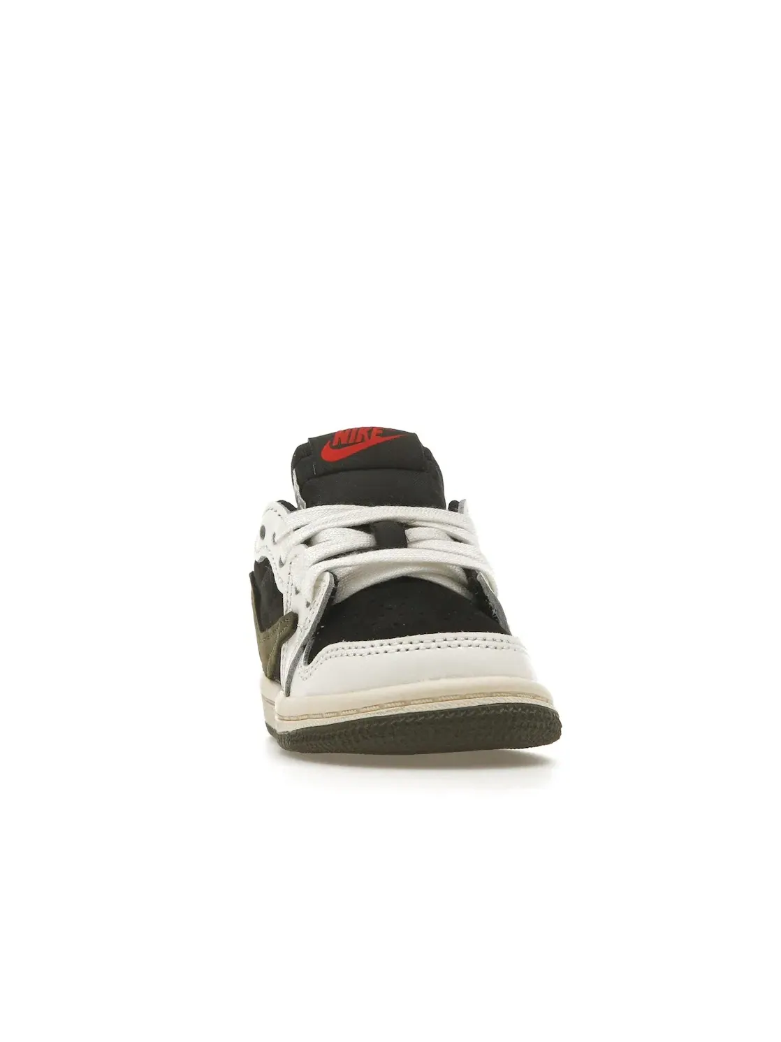 Детские кроссовки с принтом Jordan 1 Retro Low OG SP Travis Scott Olive Jordan — изображение 2 из 4, красный/черный/оливковый