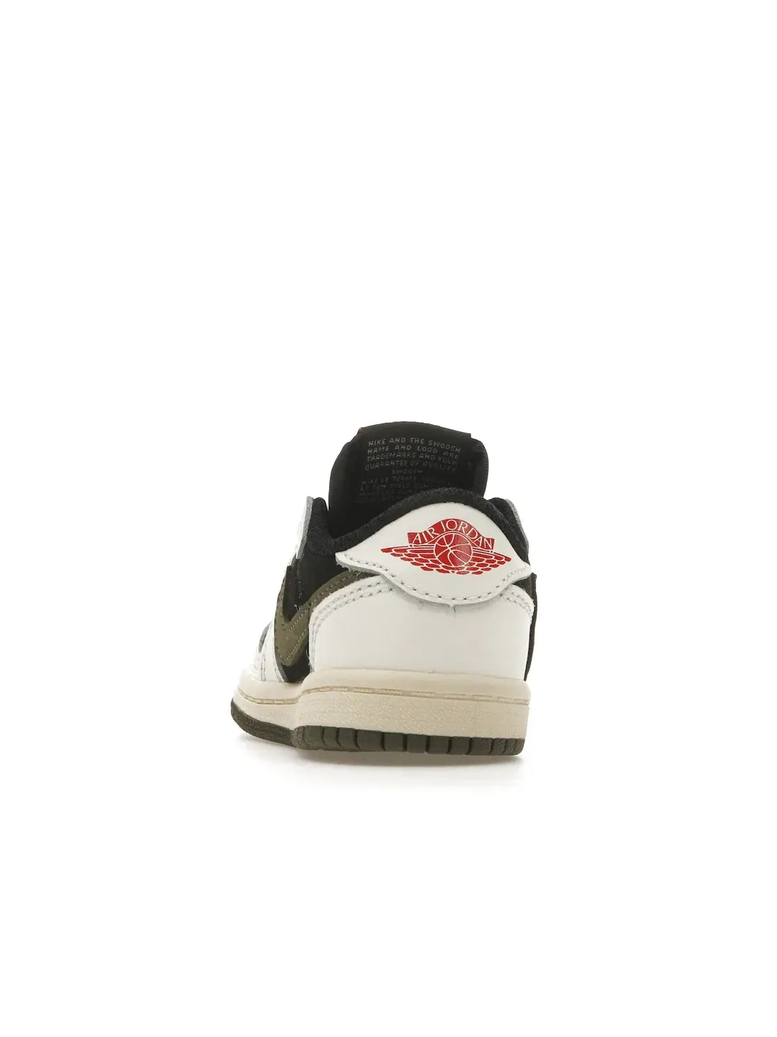 Детские кроссовки с принтом Jordan 1 Retro Low OG SP Travis Scott Olive Jordan — изображение 4 из 4, красный/черный/оливковый