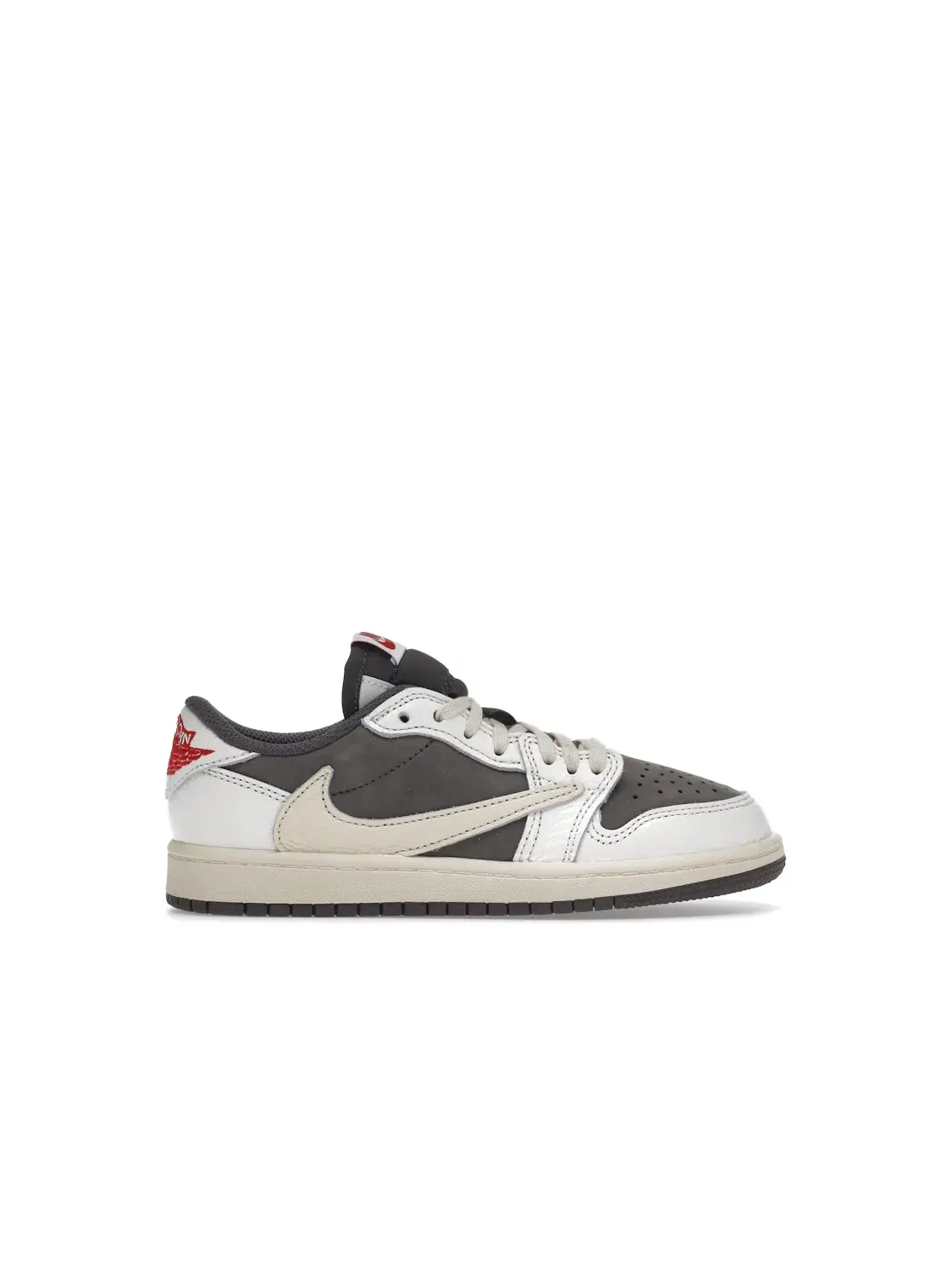 Детские кроссовки Lifestyle с принтом Jordan 1 Retro Low OG SP Travis Scott Reverse Mocha — изображение 1 из 4, красный