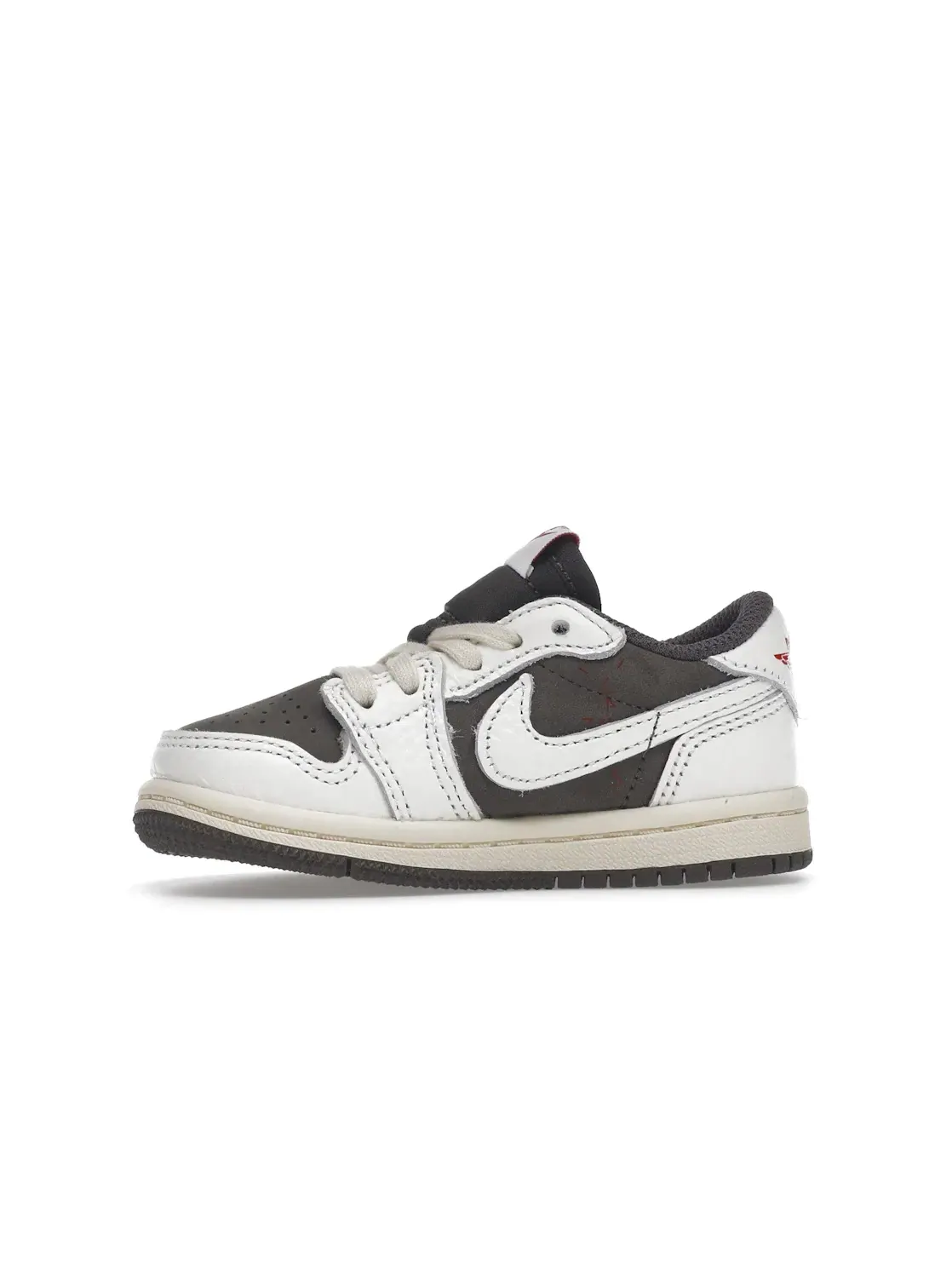 Детские кроссовки Lifestyle с принтом Jordan 1 Retro Low OG SP Travis Scott Reverse Mocha — изображение 3 из 4, красный