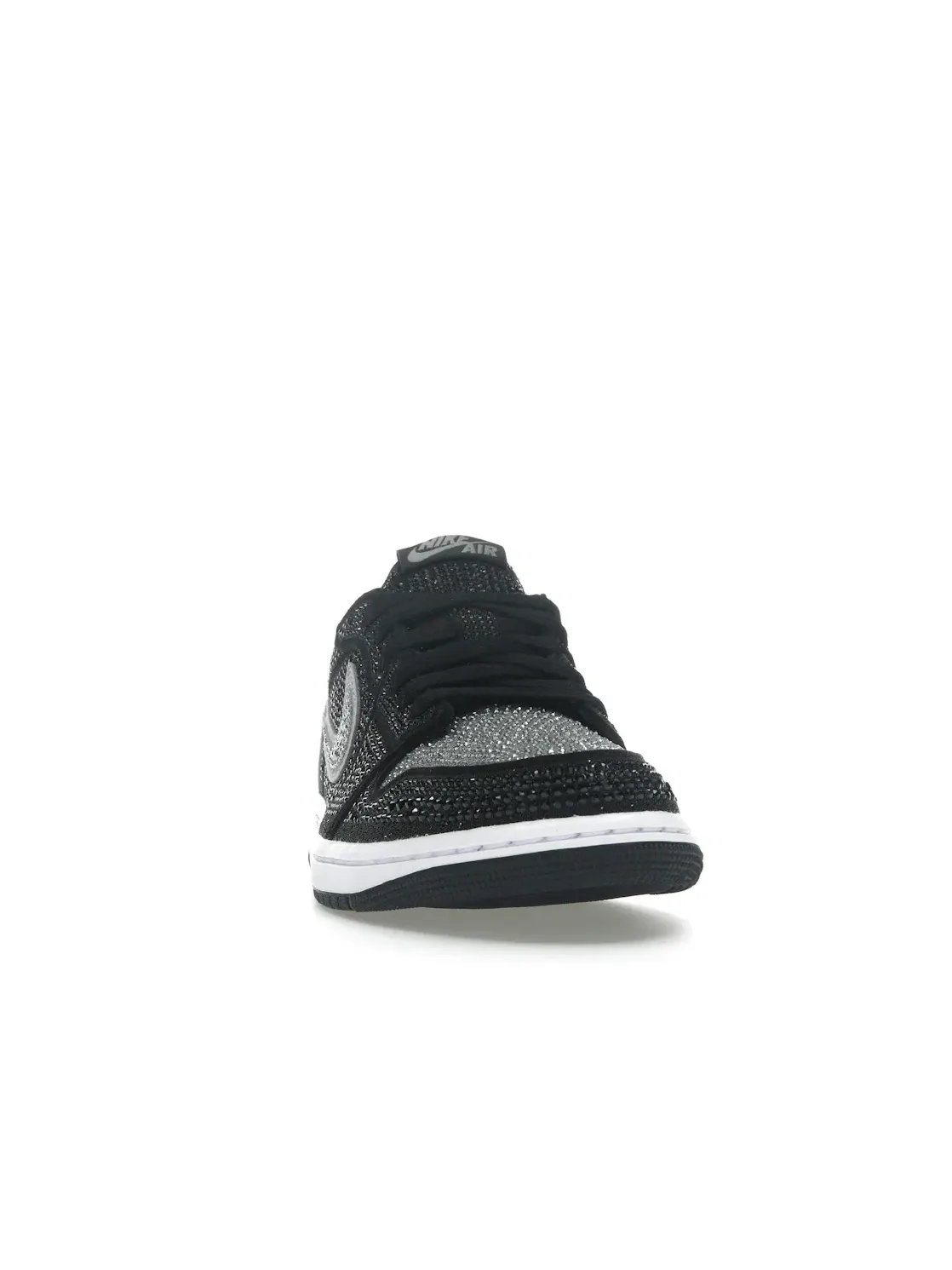 Женские кроссовки с кристаллами Swarovski Jordan 1 Retro Low OG Jordan, Stealth/Stealth — изображение 2 из 4