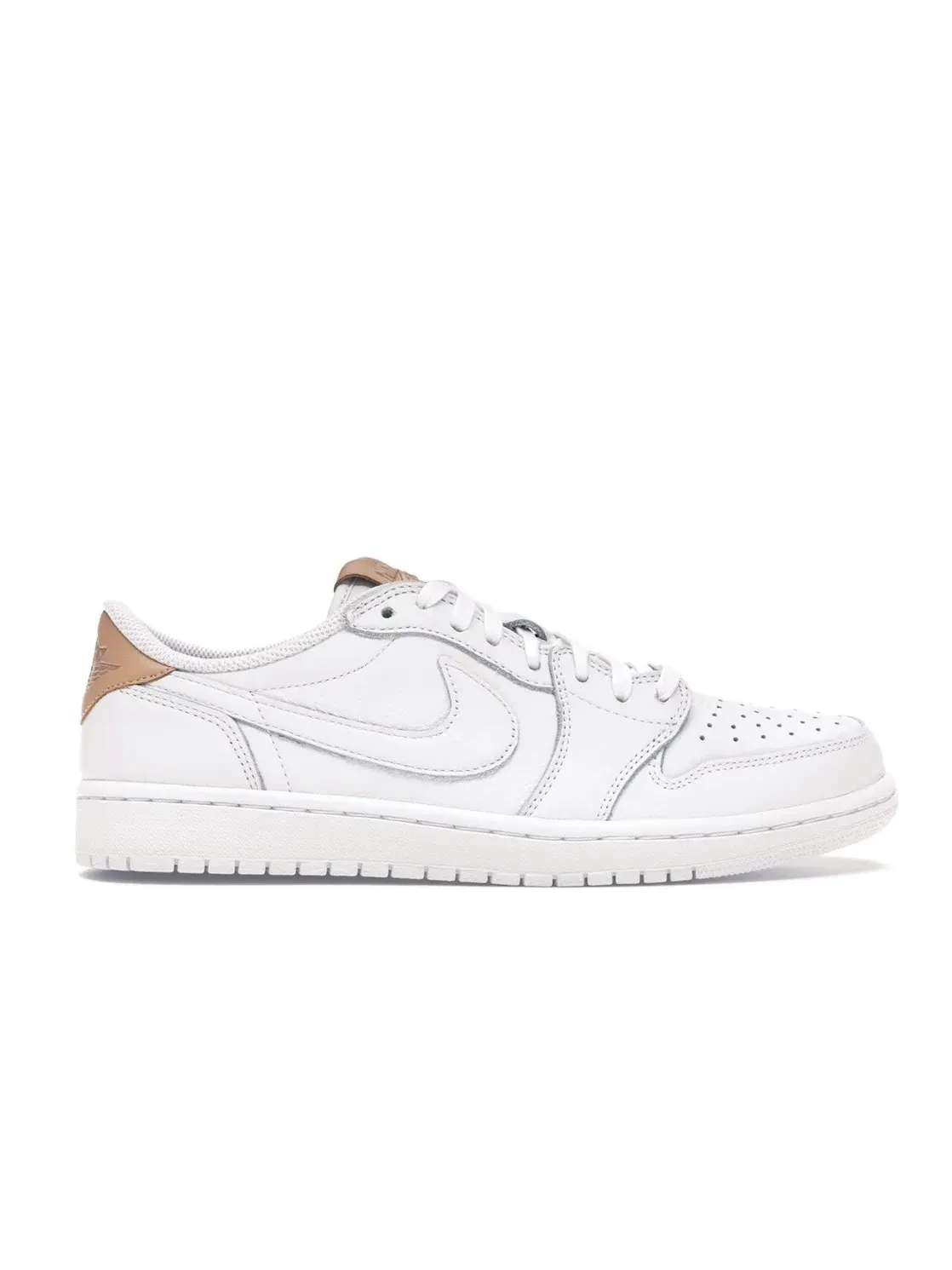 Мужские кроссовки Lifestyle с низким профилем Jordan 1 Retro Low OG — изображение 1 из 4, белый/бежевый-белый