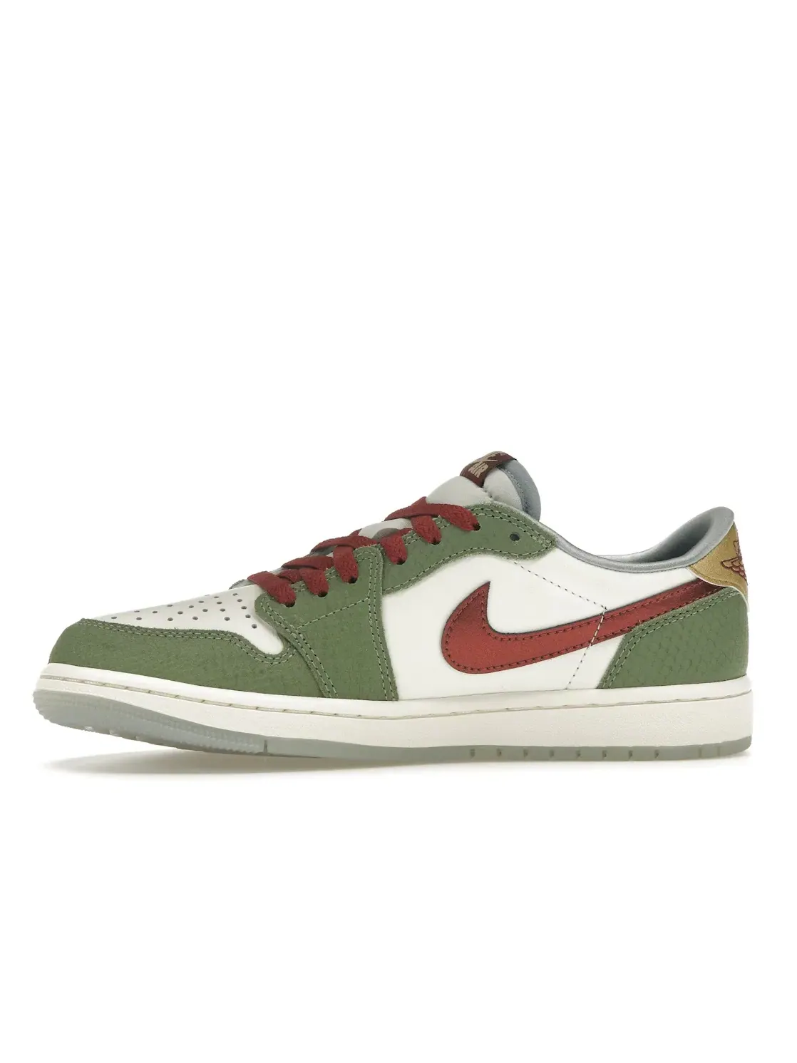 Мужские кроссовки с принтом Jordan 1 Retro Low OG Year of the Dragon Jordan — изображение 3 из 4, черный-красный